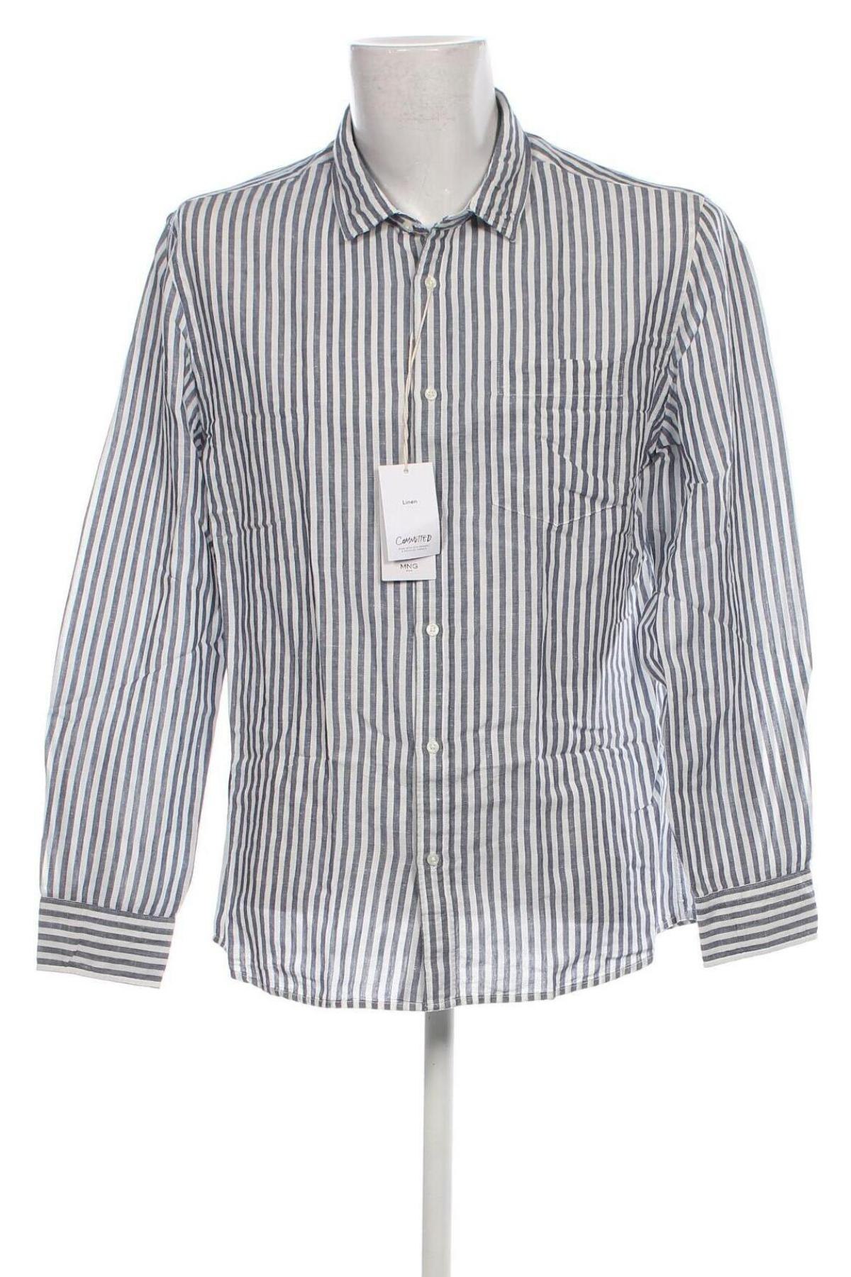 Ανδρικό πουκάμισο Mango, Μέγεθος XL, Χρώμα Πολύχρωμο, Τιμή 29,77 €