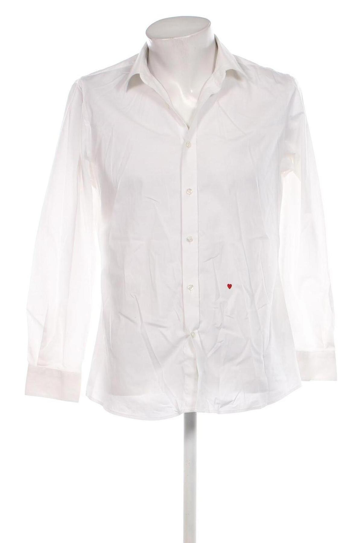 Ανδρικό πουκάμισο Moschino, Μέγεθος L, Χρώμα Λευκό, Τιμή 51,46 €