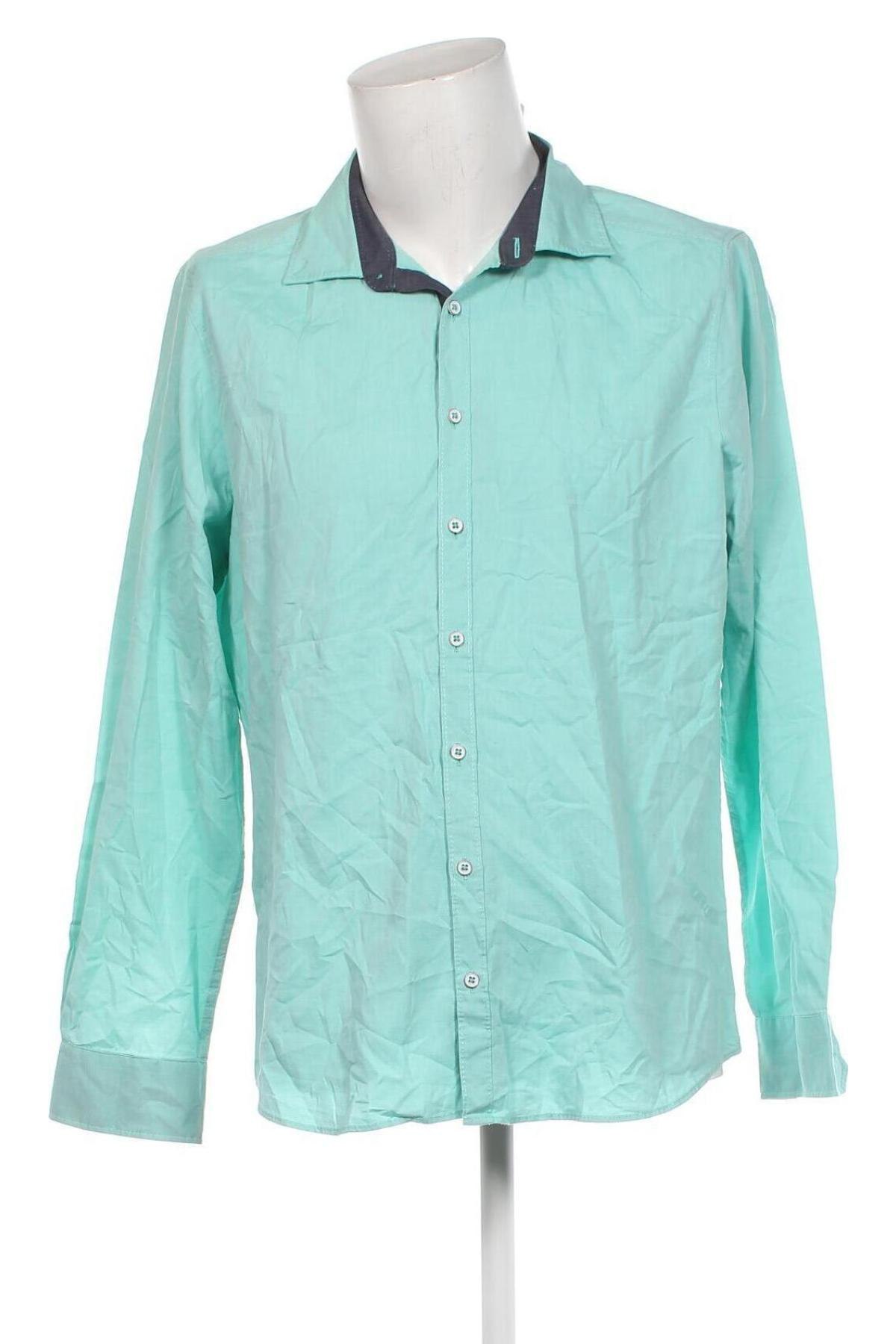Ανδρικό πουκάμισο Olymp, Μέγεθος XL, Χρώμα Πράσινο, Τιμή 18,71 €