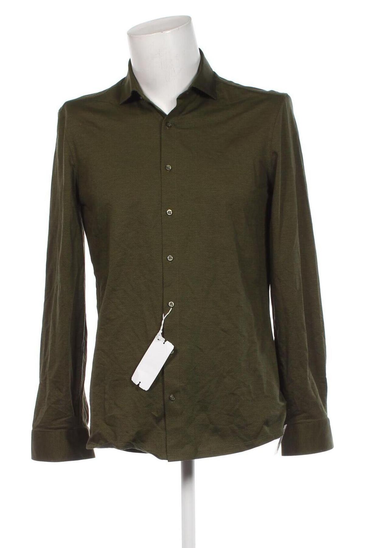 Ανδρικό πουκάμισο Olymp, Μέγεθος L, Χρώμα Πράσινο, Τιμή 42,19 €