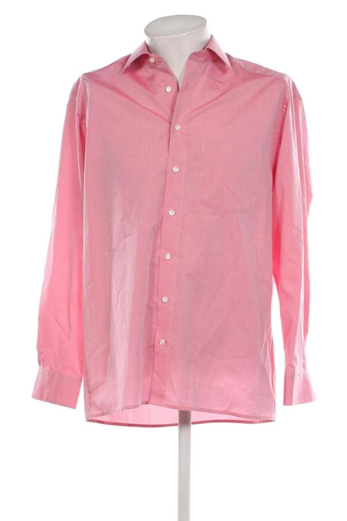 Ανδρικό πουκάμισο Olymp, Μέγεθος L, Χρώμα Ρόζ , Τιμή 17,01 €