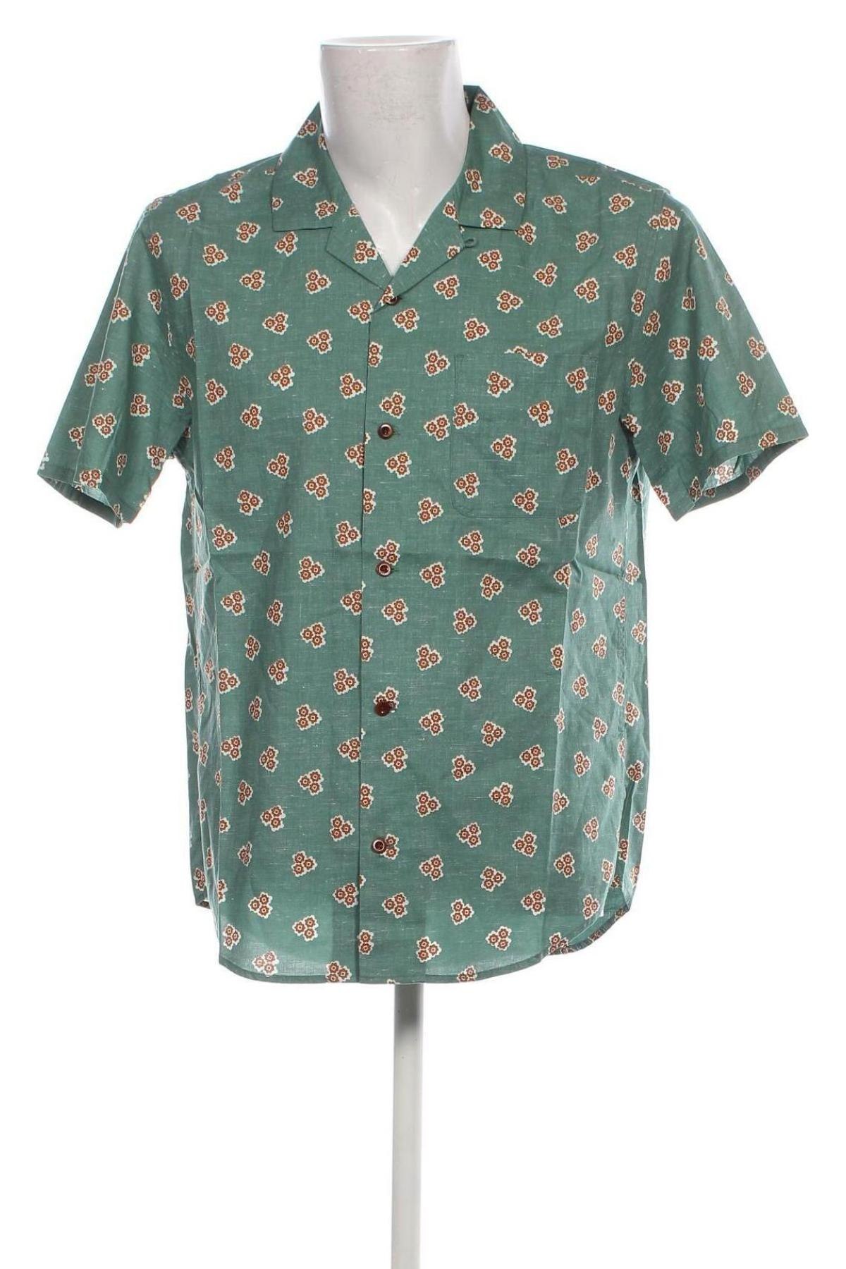 Herrenhemd Outerknown, Größe L, Farbe Grün, Preis 52,68 €