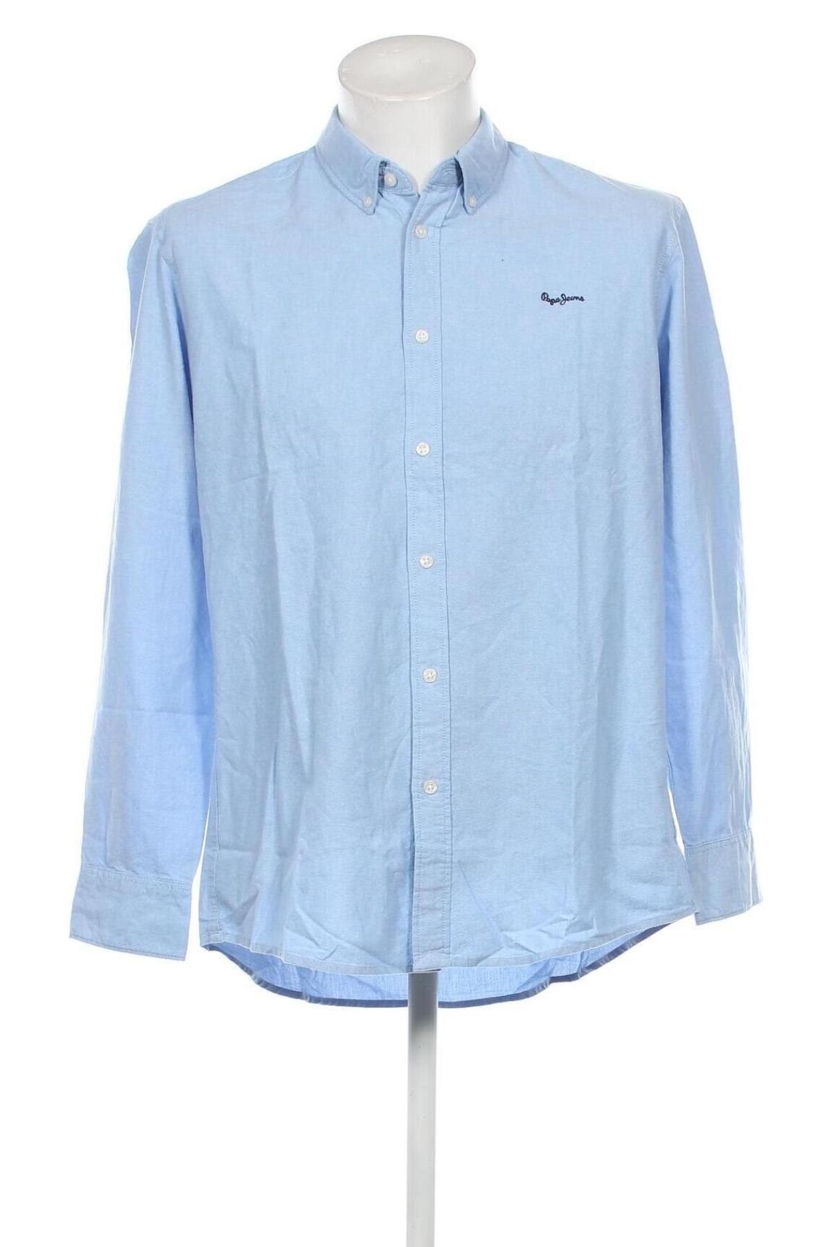 Ανδρικό πουκάμισο Pepe Jeans, Μέγεθος XL, Χρώμα Μπλέ, Τιμή 35,16 €