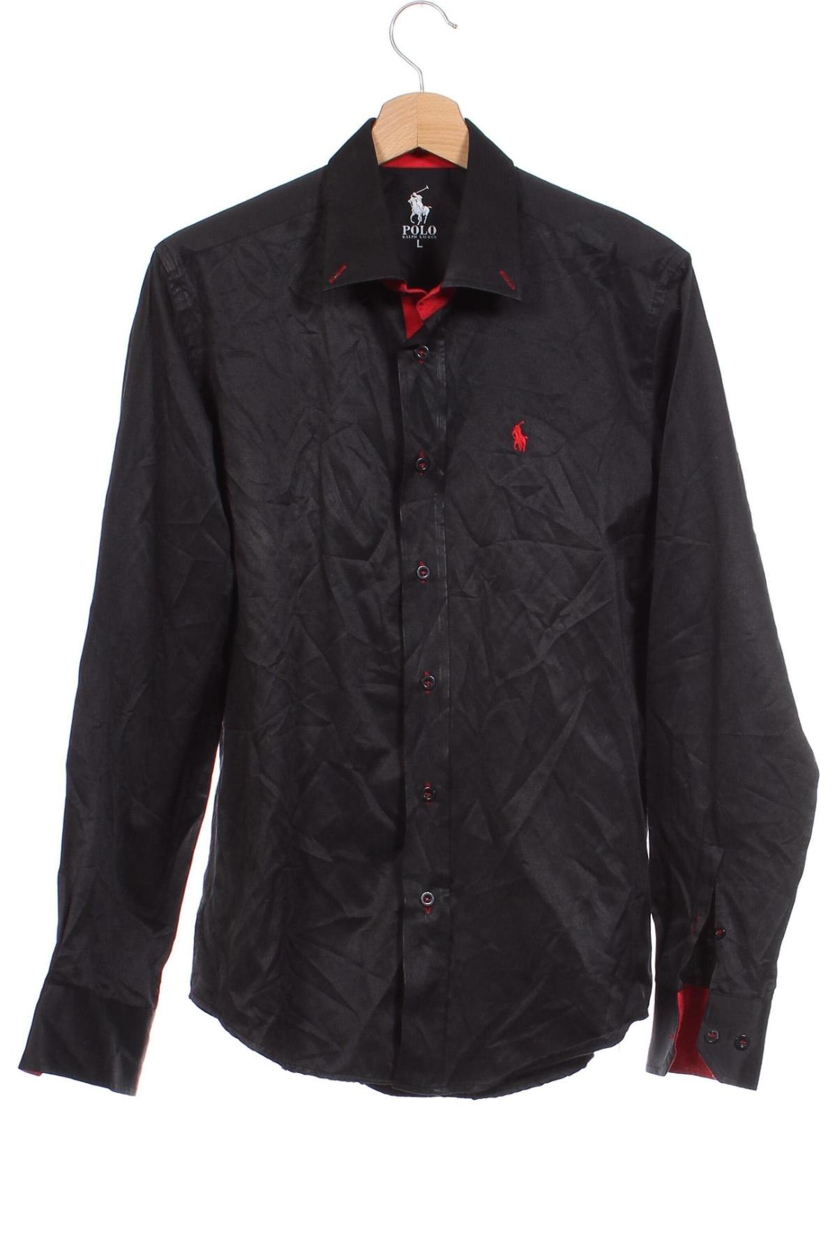 Herrenhemd Polo, Größe L, Farbe Schwarz, Preis € 28,70