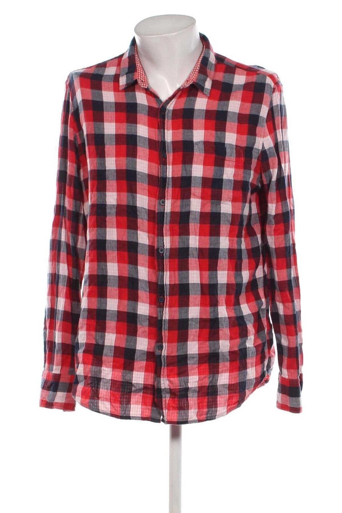 Мъжка риза Pull&Bear, Размер XXL, Цвят Многоцветен, Цена 16,54 лв.
