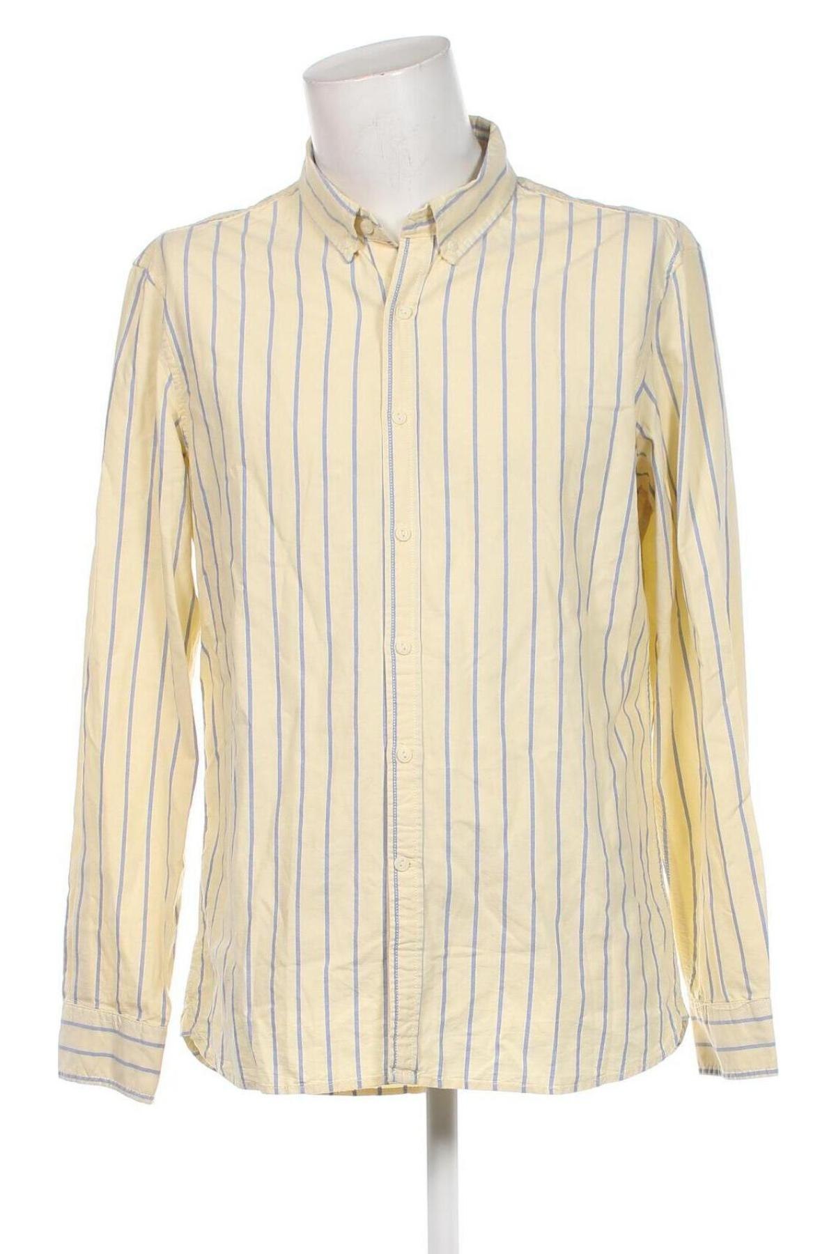 Мъжка риза Pull&Bear, Размер XL, Цвят Жълт, Цена 10,00 лв.