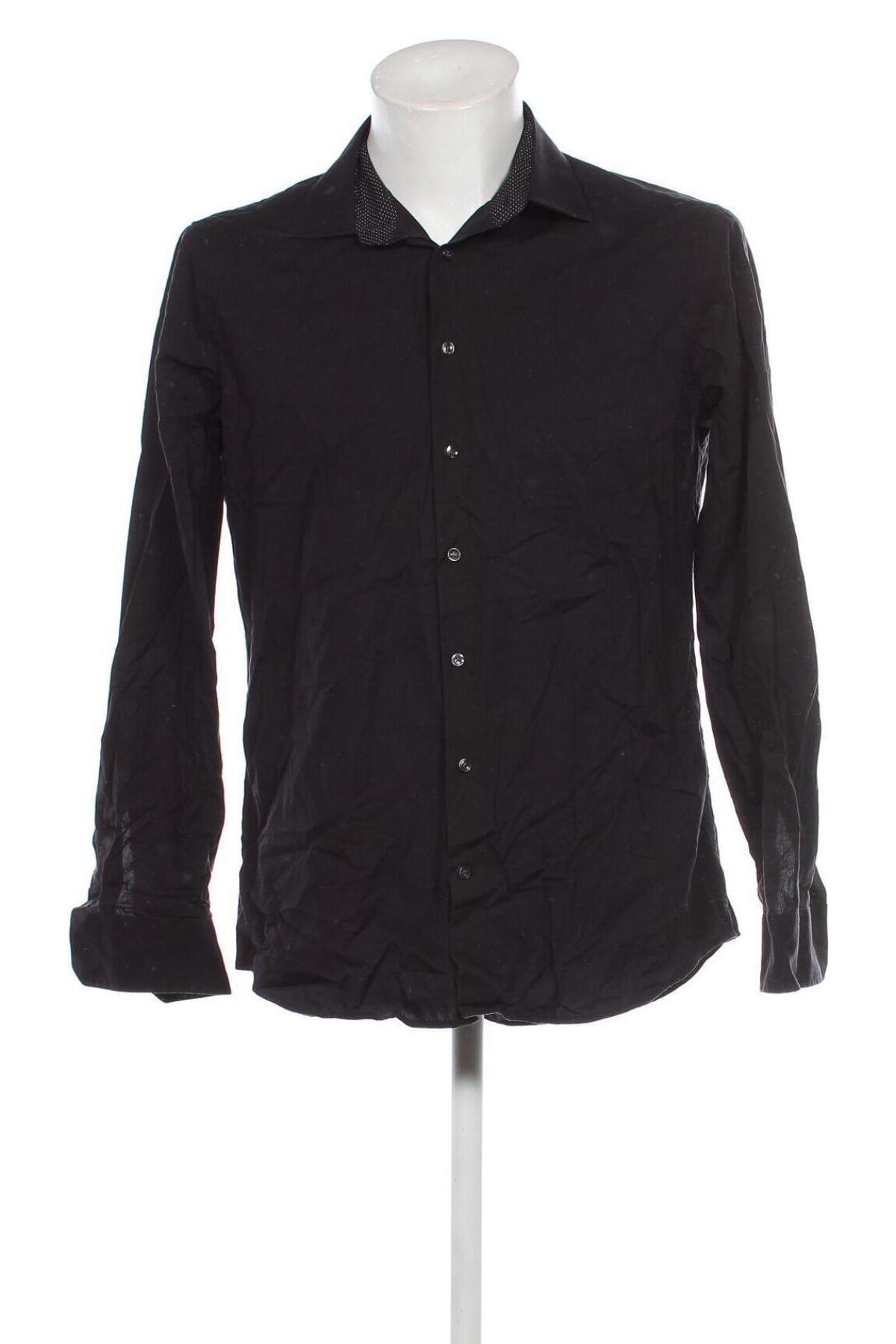 Ανδρικό πουκάμισο Seidensticker, Μέγεθος M, Χρώμα Μαύρο, Τιμή 10,52 €