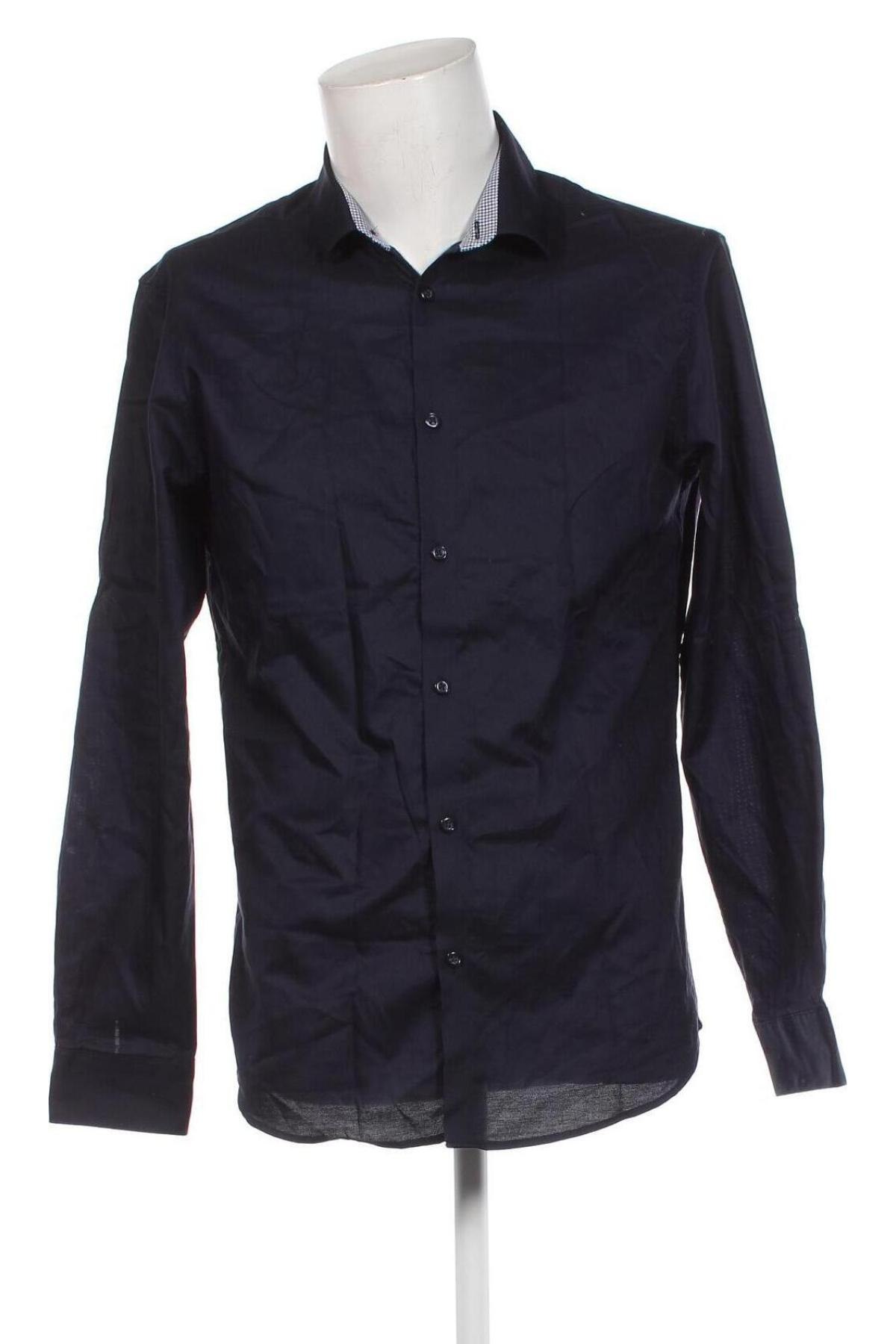 Ανδρικό πουκάμισο Selected Homme, Μέγεθος L, Χρώμα Μπλέ, Τιμή 21,00 €