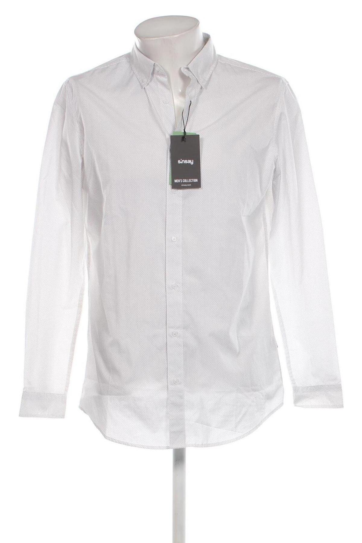 Pánská košile  Sinsay, Velikost L, Barva Bílá, Cena  349,00 Kč