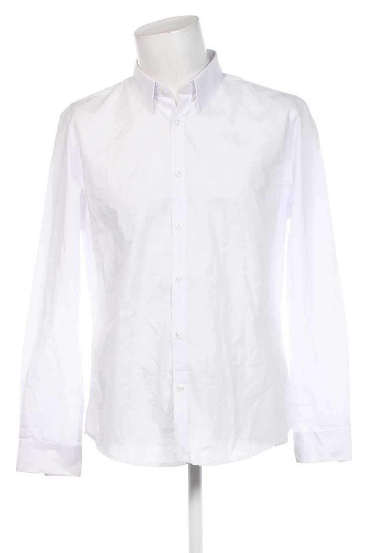 Ανδρικό πουκάμισο Smog, Μέγεθος M, Χρώμα Λευκό, Τιμή 8,97 €