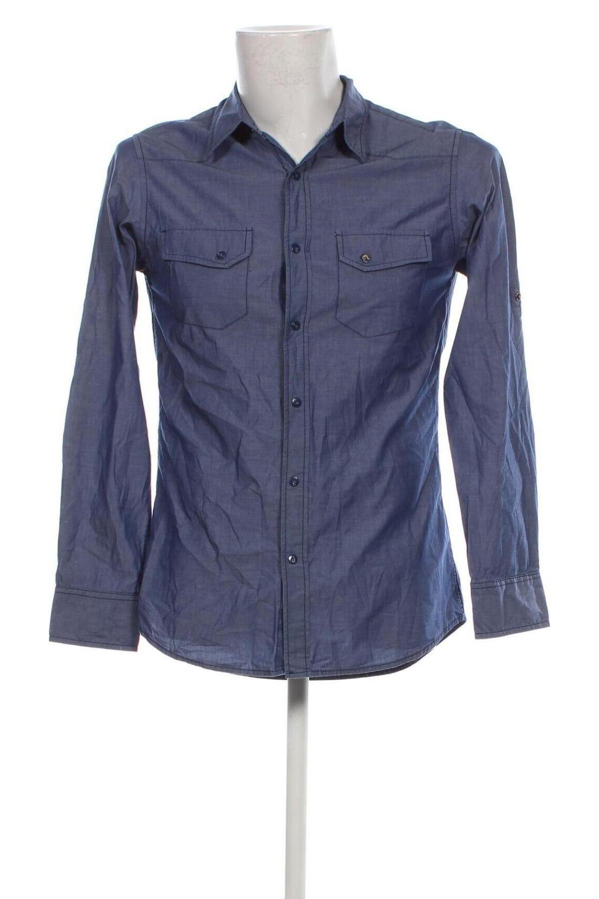 Ανδρικό πουκάμισο Smog, Μέγεθος M, Χρώμα Μπλέ, Τιμή 9,87 €