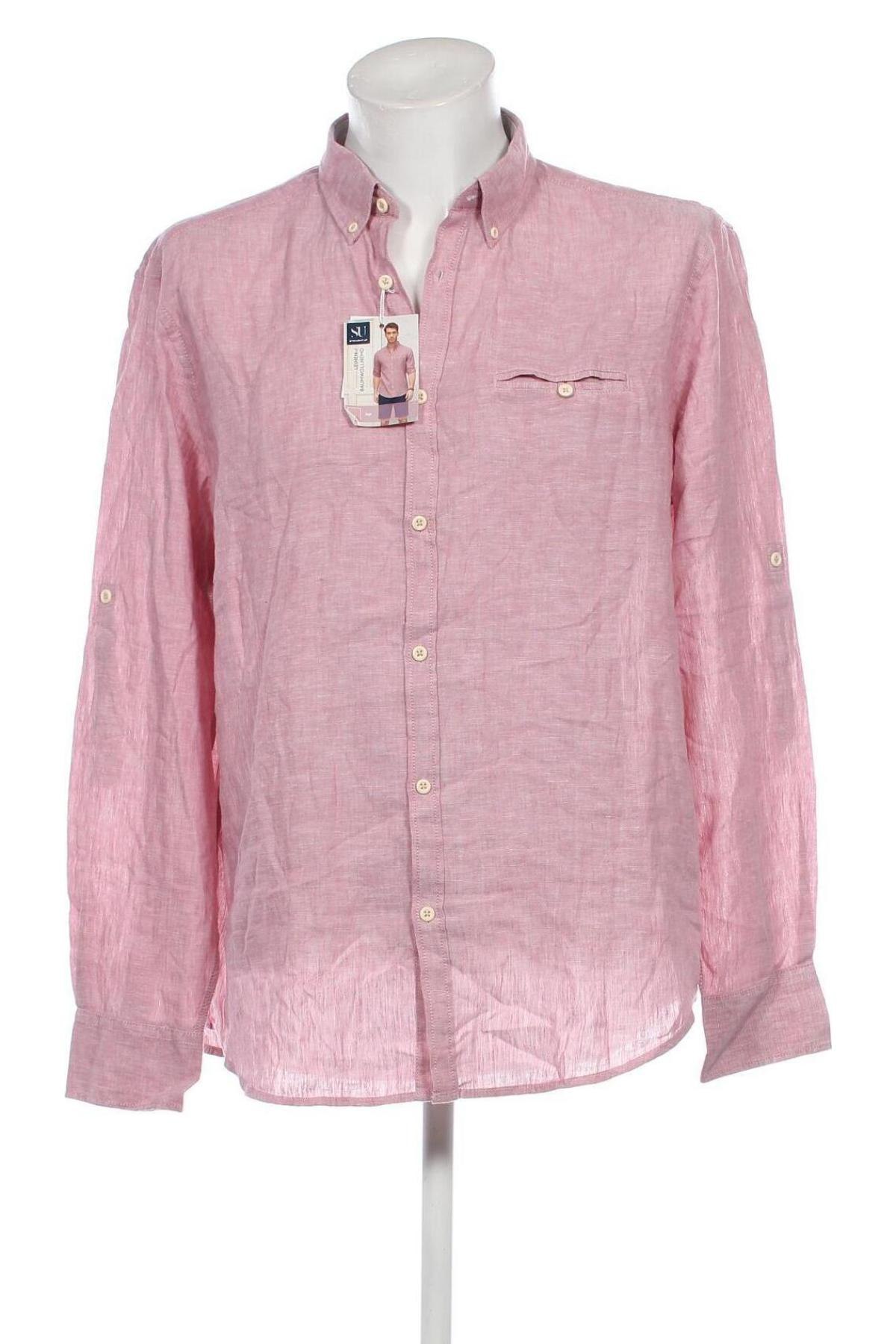 Ανδρικό πουκάμισο Straight Up, Μέγεθος XL, Χρώμα Ρόζ , Τιμή 28,45 €