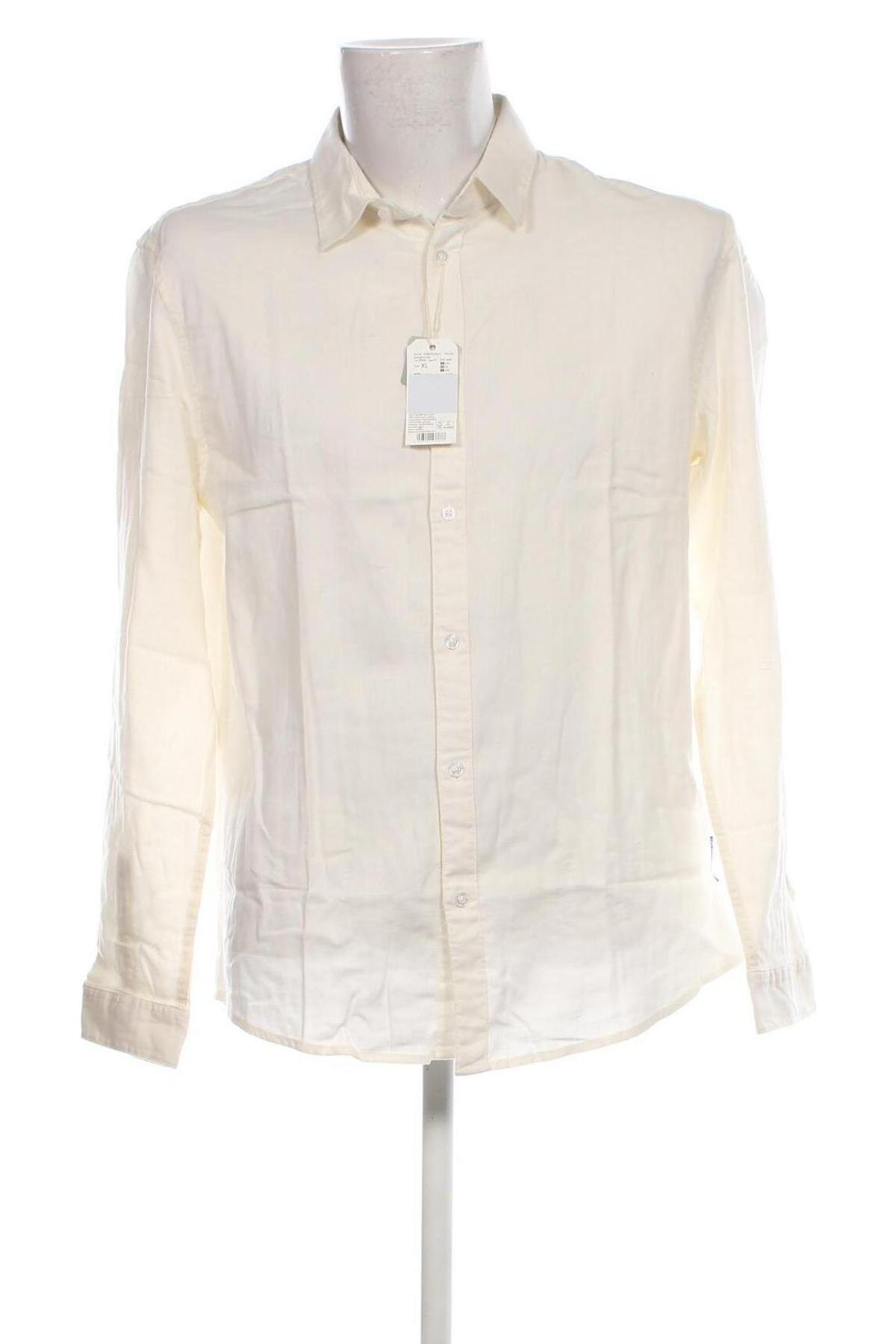 Ανδρικό πουκάμισο Tom Tailor, Μέγεθος XL, Χρώμα Εκρού, Τιμή 29,77 €