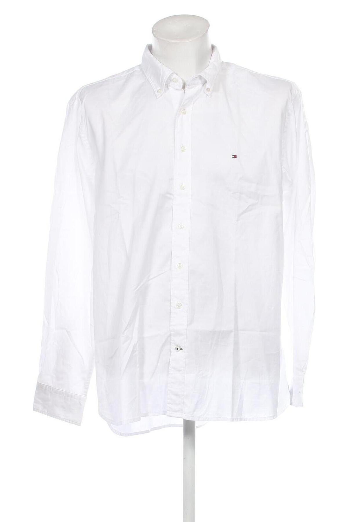 Herrenhemd Tommy Hilfiger, Größe XXL, Farbe Weiß, Preis 88,66 €