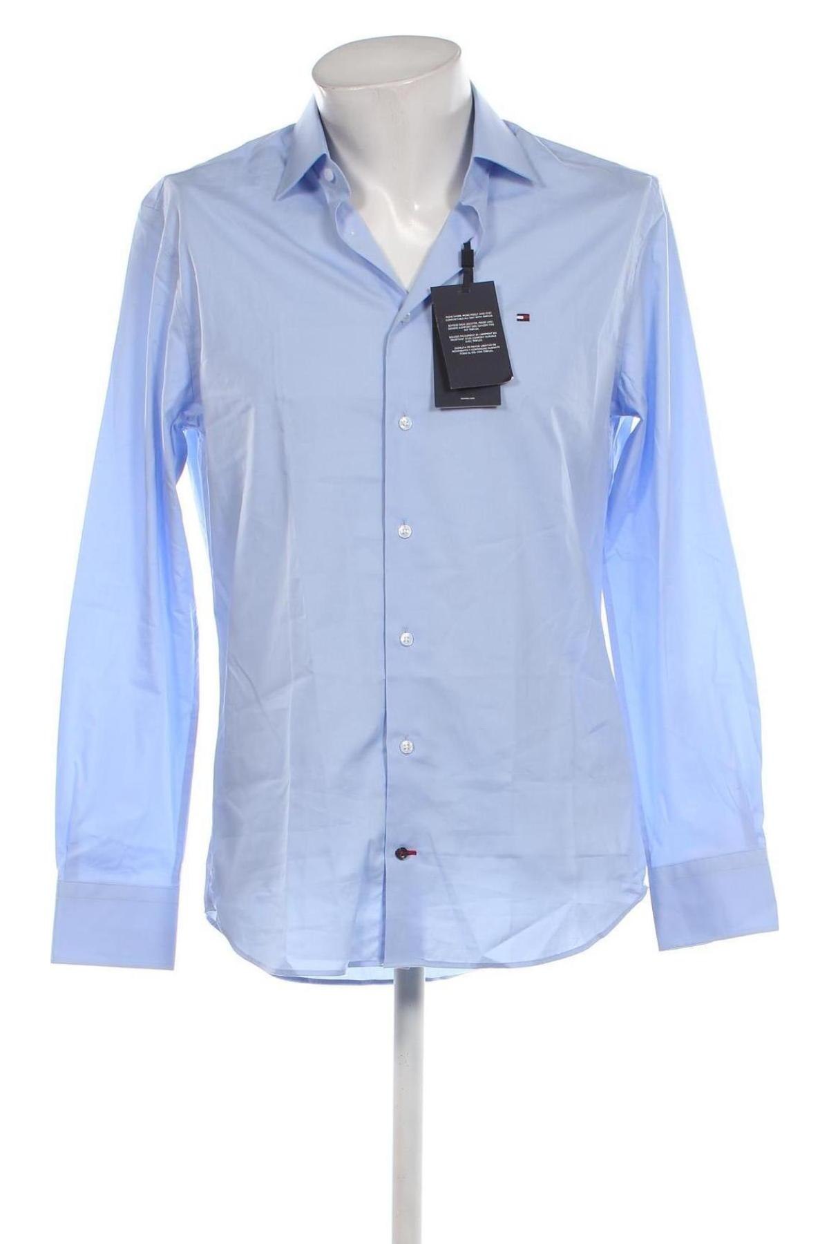 Ανδρικό πουκάμισο Tommy Hilfiger, Μέγεθος M, Χρώμα Μπλέ, Τιμή 48,76 €