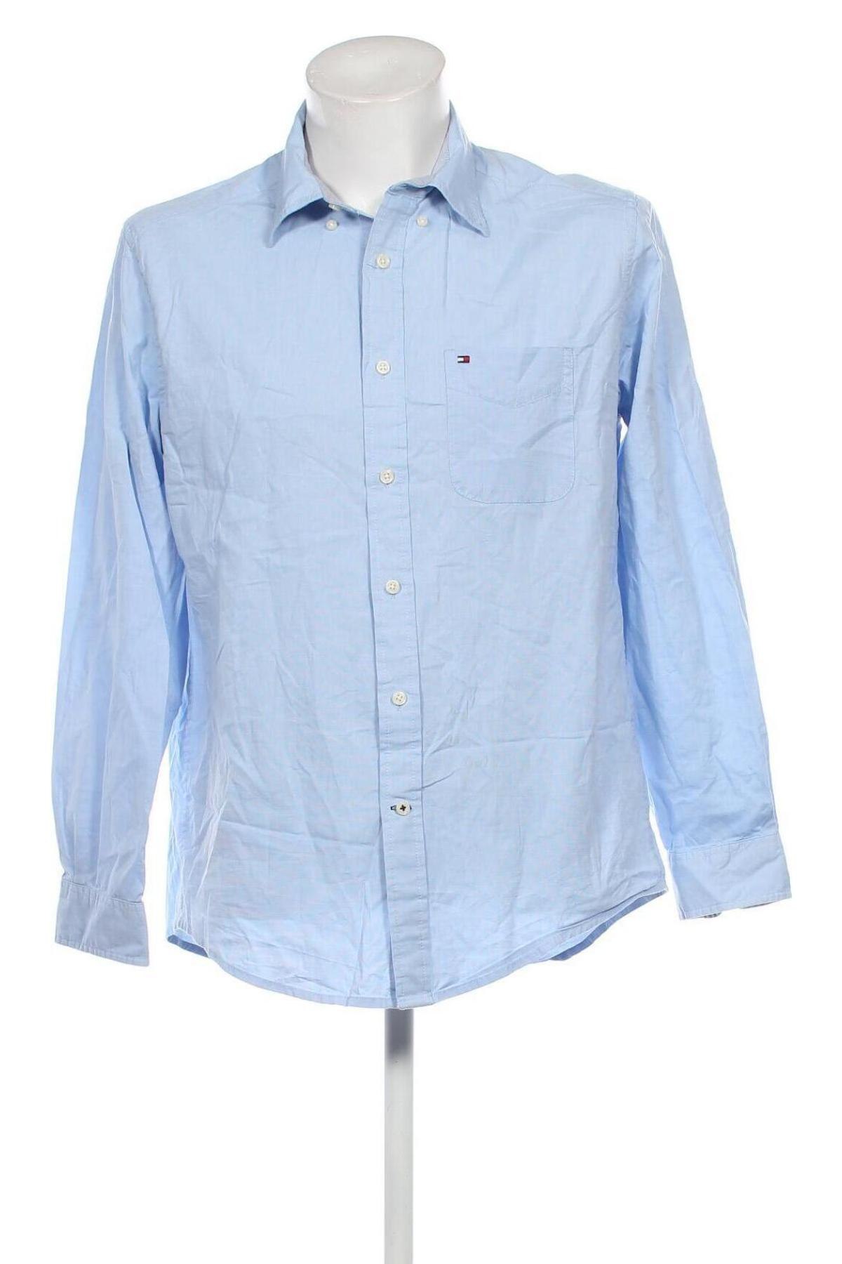 Ανδρικό πουκάμισο Tommy Hilfiger, Μέγεθος M, Χρώμα Μπλέ, Τιμή 25,51 €
