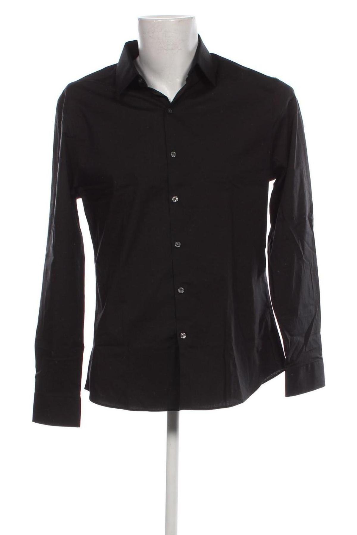 Мъжка риза Topman, Размер L, Цвят Черен, Цена 38,50 лв.