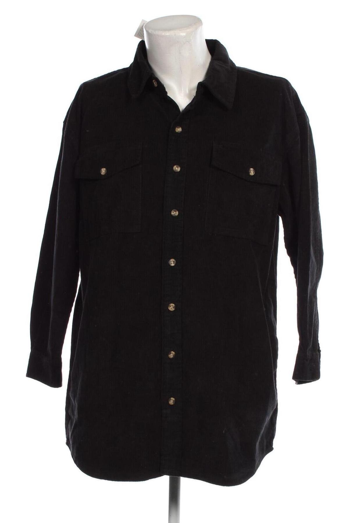 Ανδρικό πουκάμισο Urban Classics, Μέγεθος M, Χρώμα Μαύρο, Τιμή 21,83 €