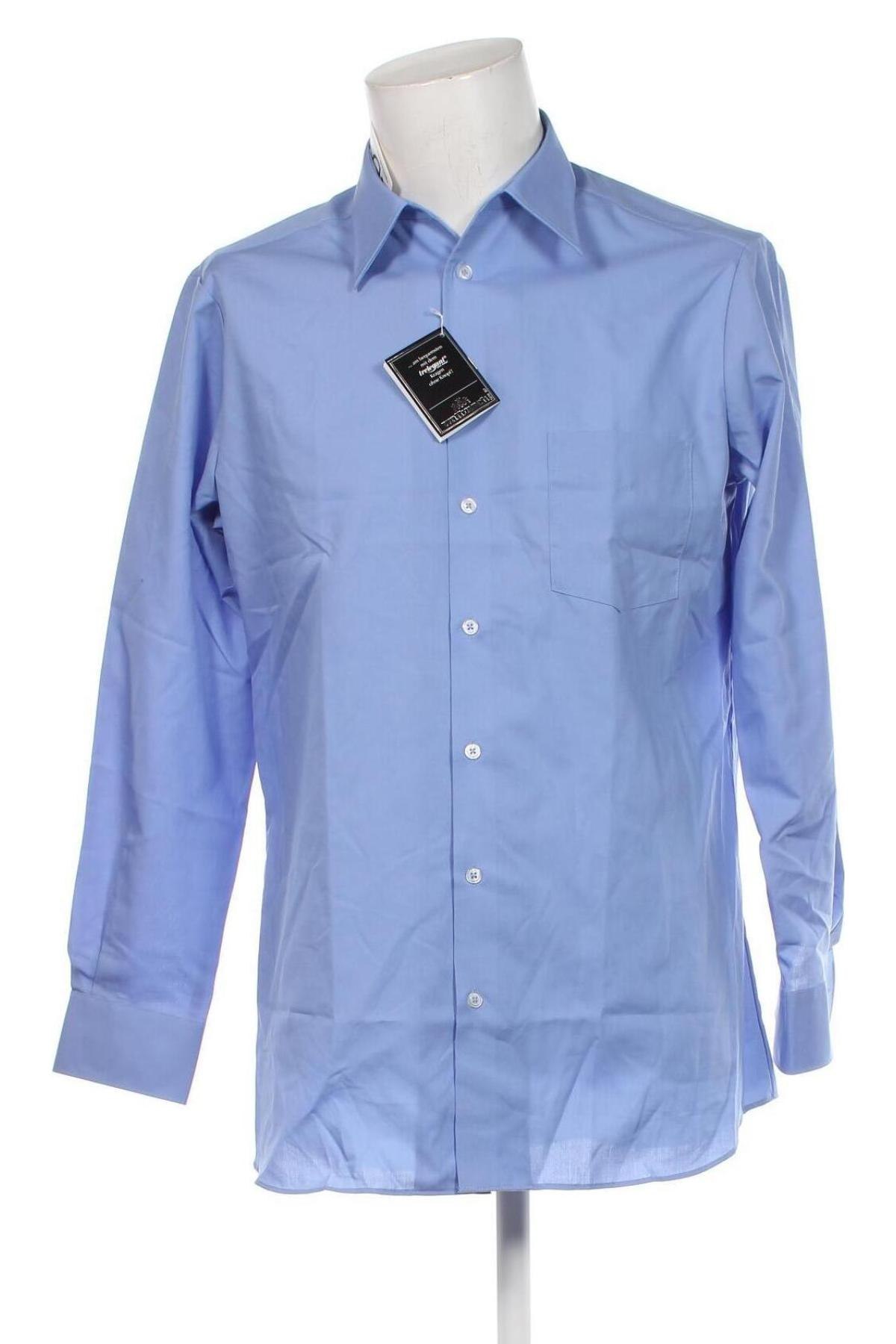 Ανδρικό πουκάμισο Walbusch, Μέγεθος M, Χρώμα Μπλέ, Τιμή 38,35 €