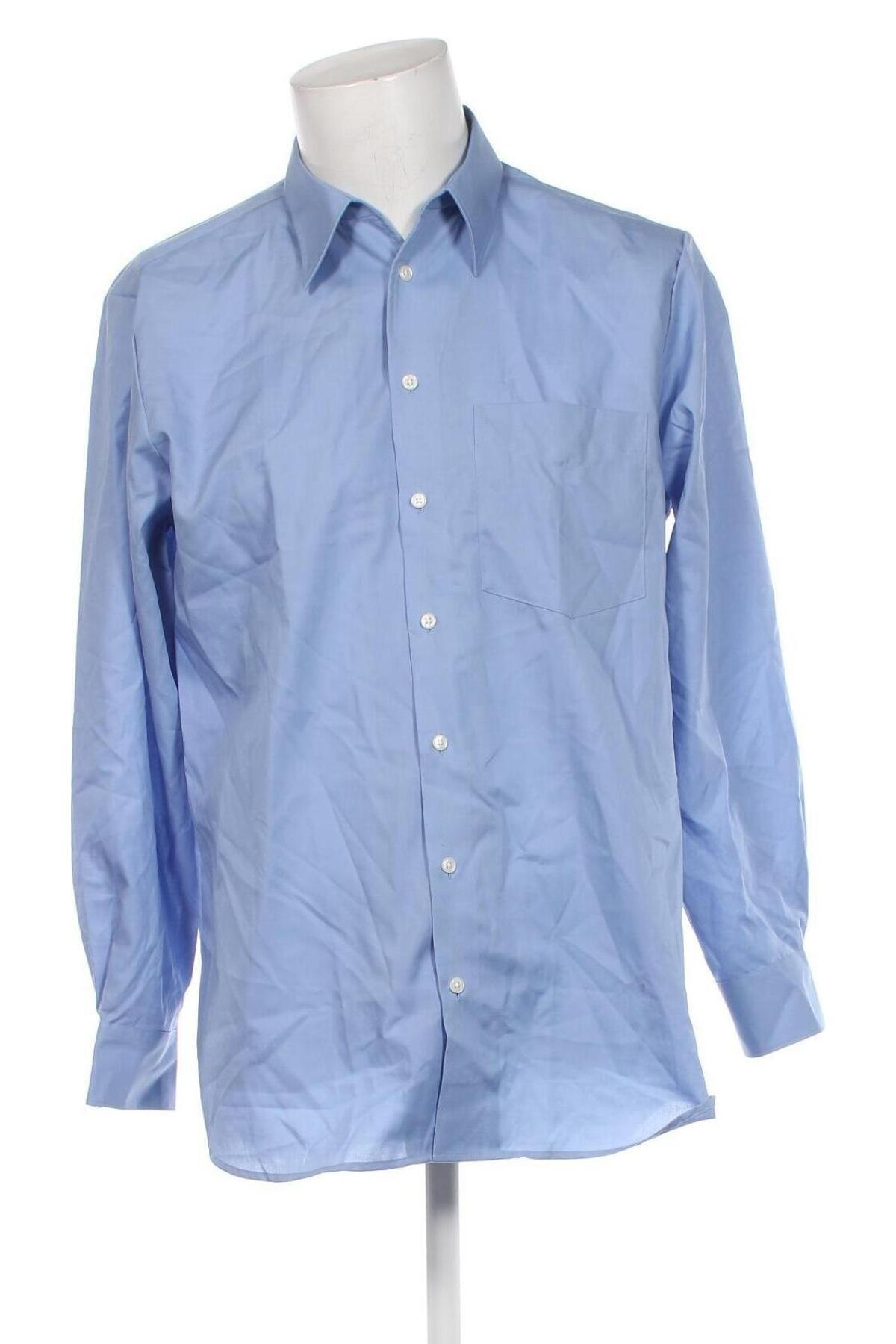 Herrenhemd Walbusch, Größe M, Farbe Blau, Preis € 17,22