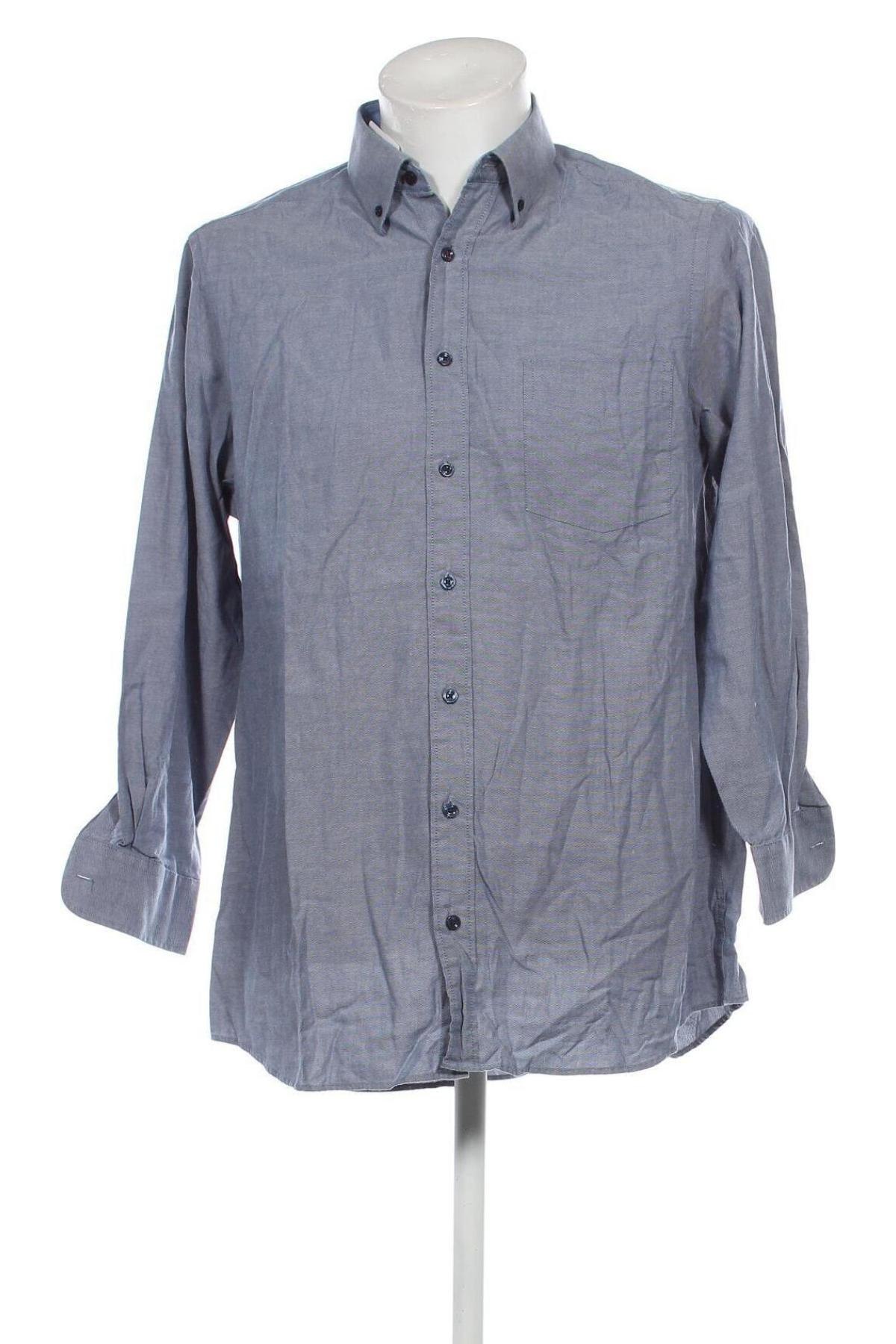 Herrenhemd Walbusch, Größe M, Farbe Blau, Preis 19,14 €