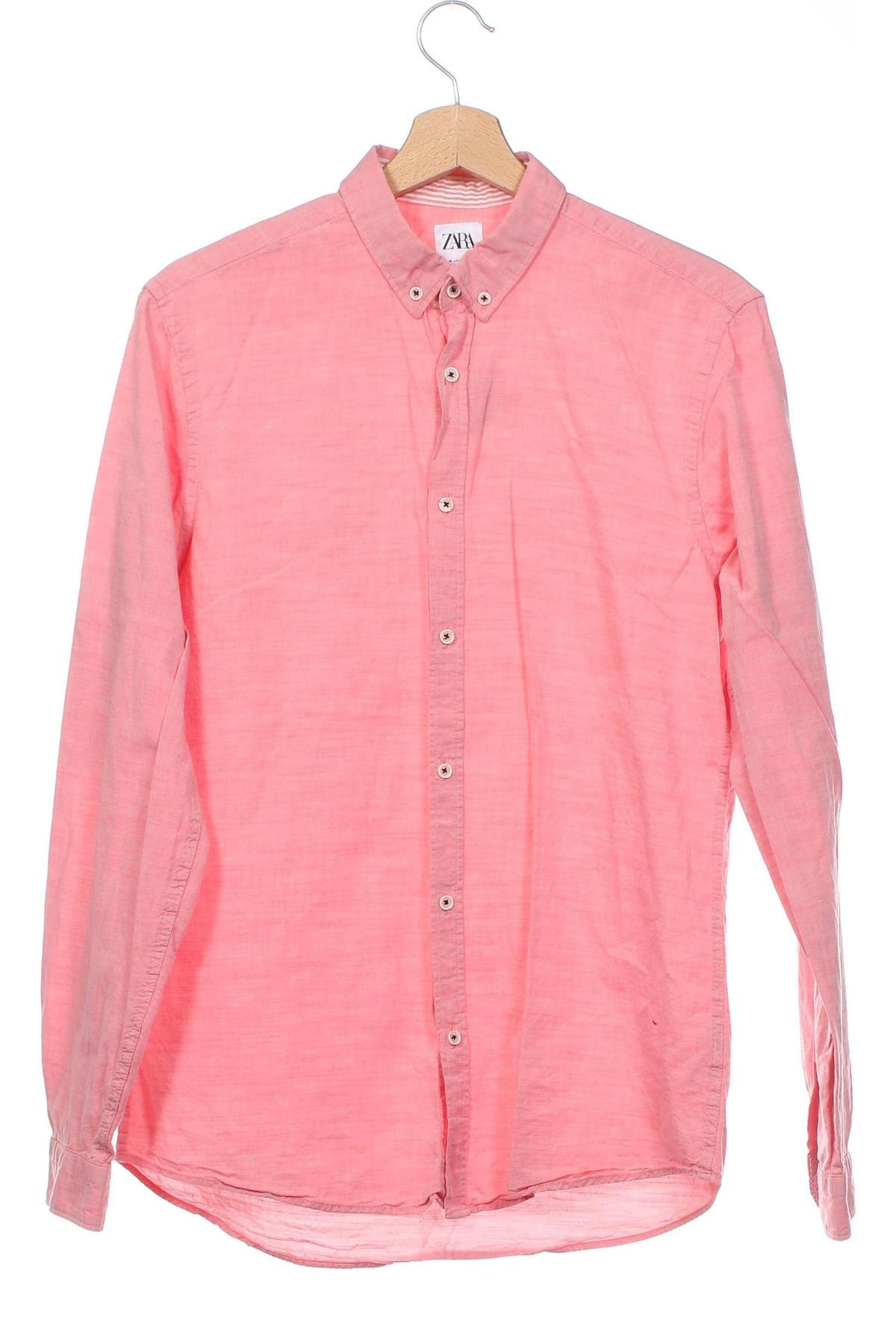 Pánská košile  Zara, Velikost M, Barva Růžová, Cena  232,00 Kč