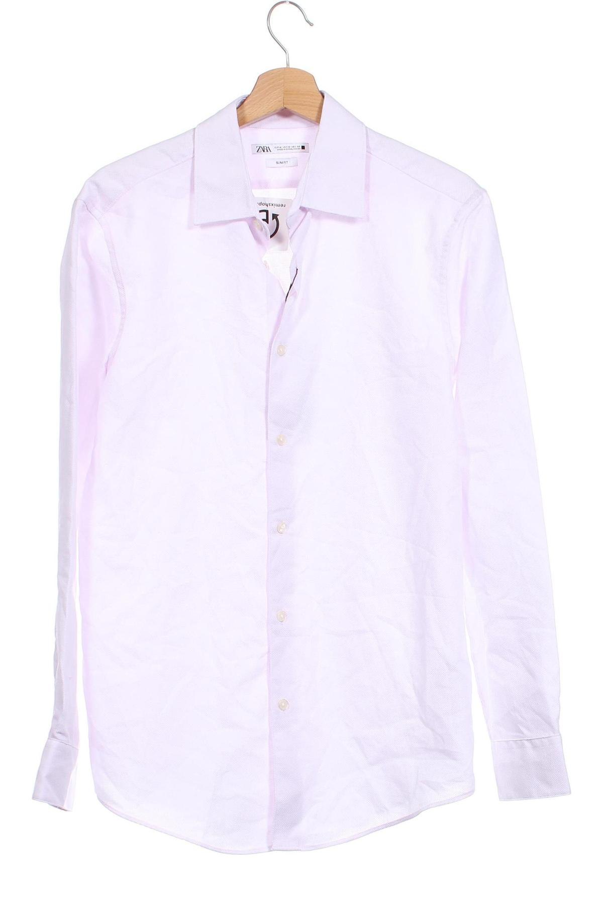 Herrenhemd Zara, Größe M, Farbe Rosa, Preis € 21,43