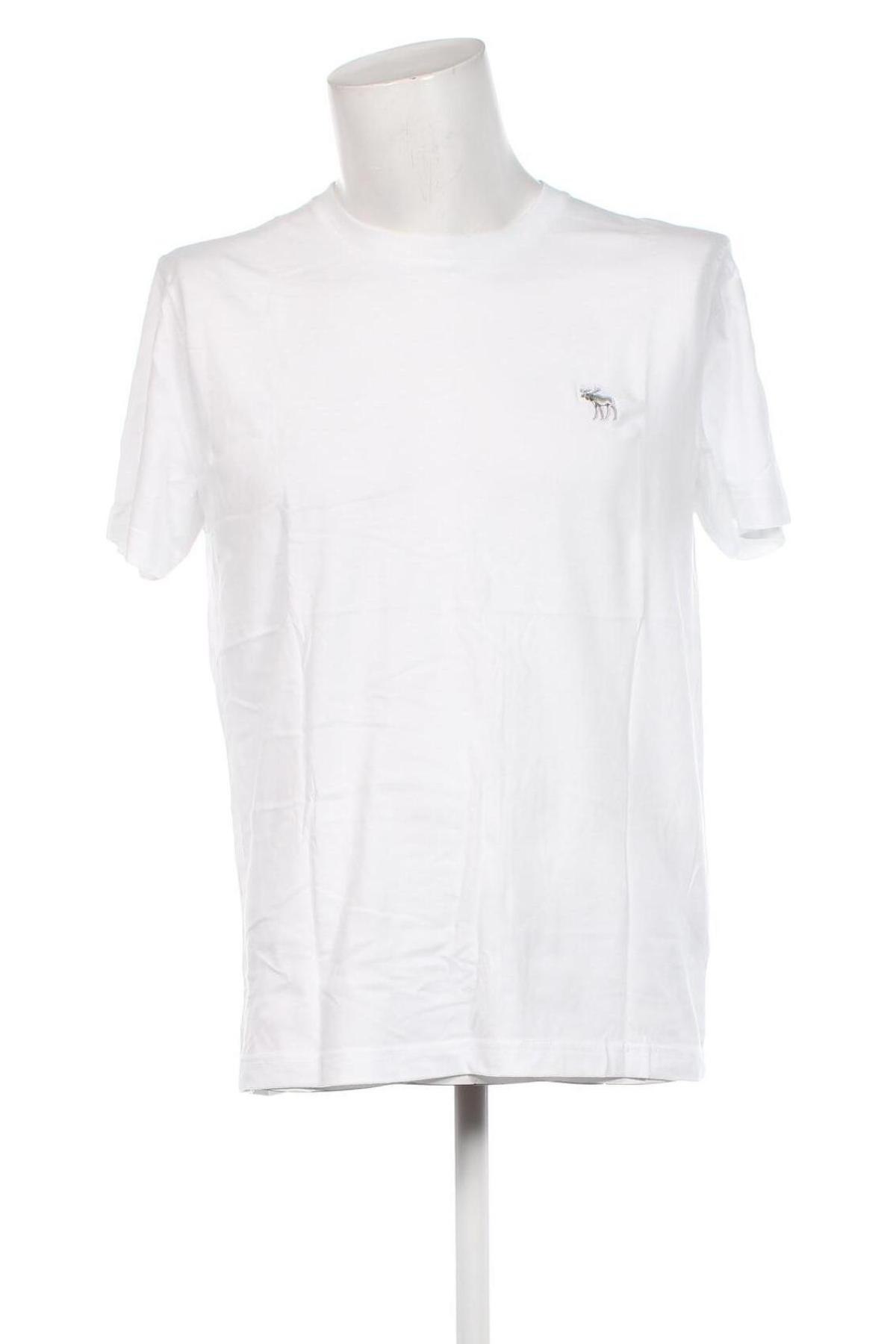 Herren T-Shirt Abercrombie & Fitch, Größe L, Farbe Weiß, Preis € 15,88