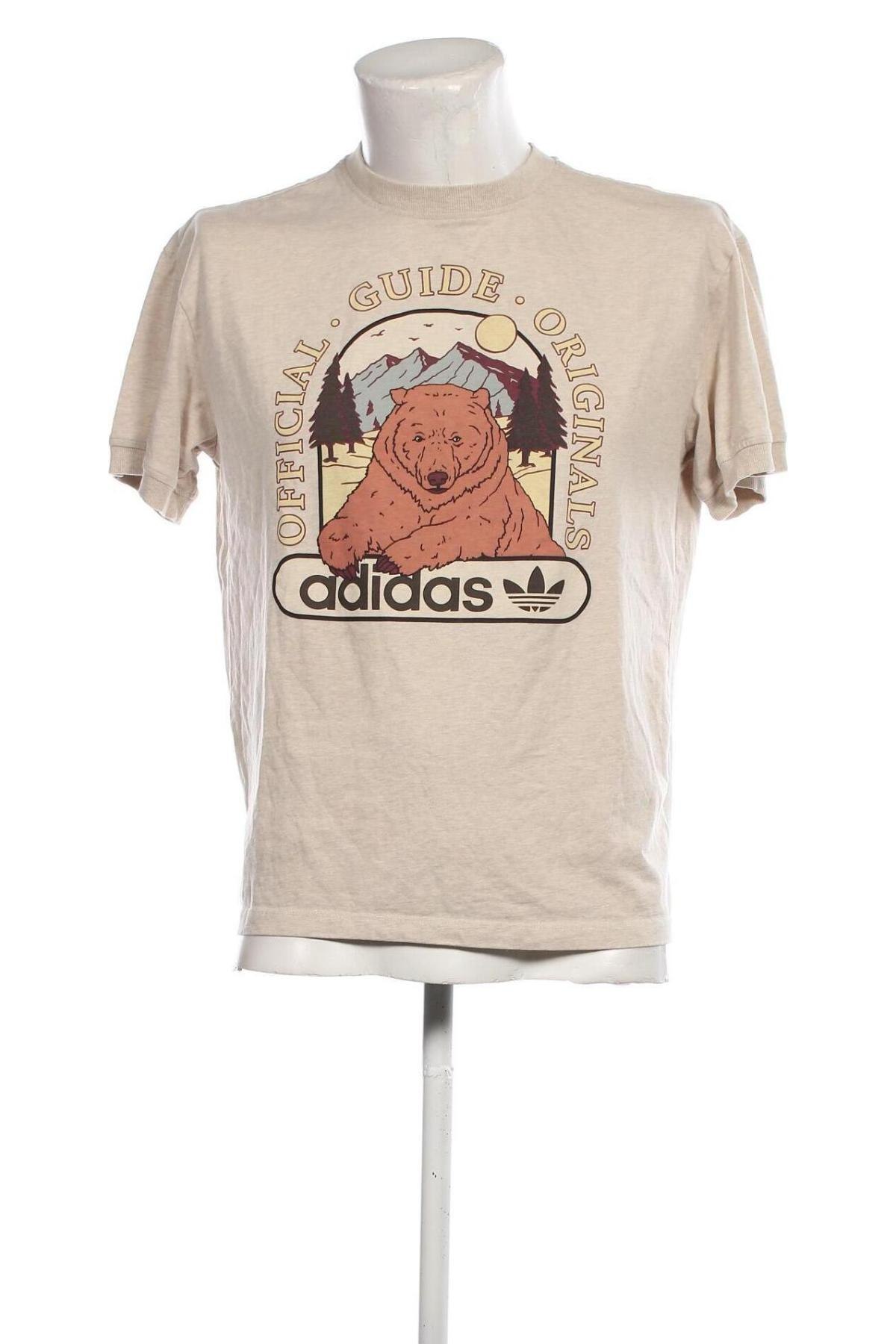 Ανδρικό t-shirt Adidas, Μέγεθος M, Χρώμα Εκρού, Τιμή 28,87 €