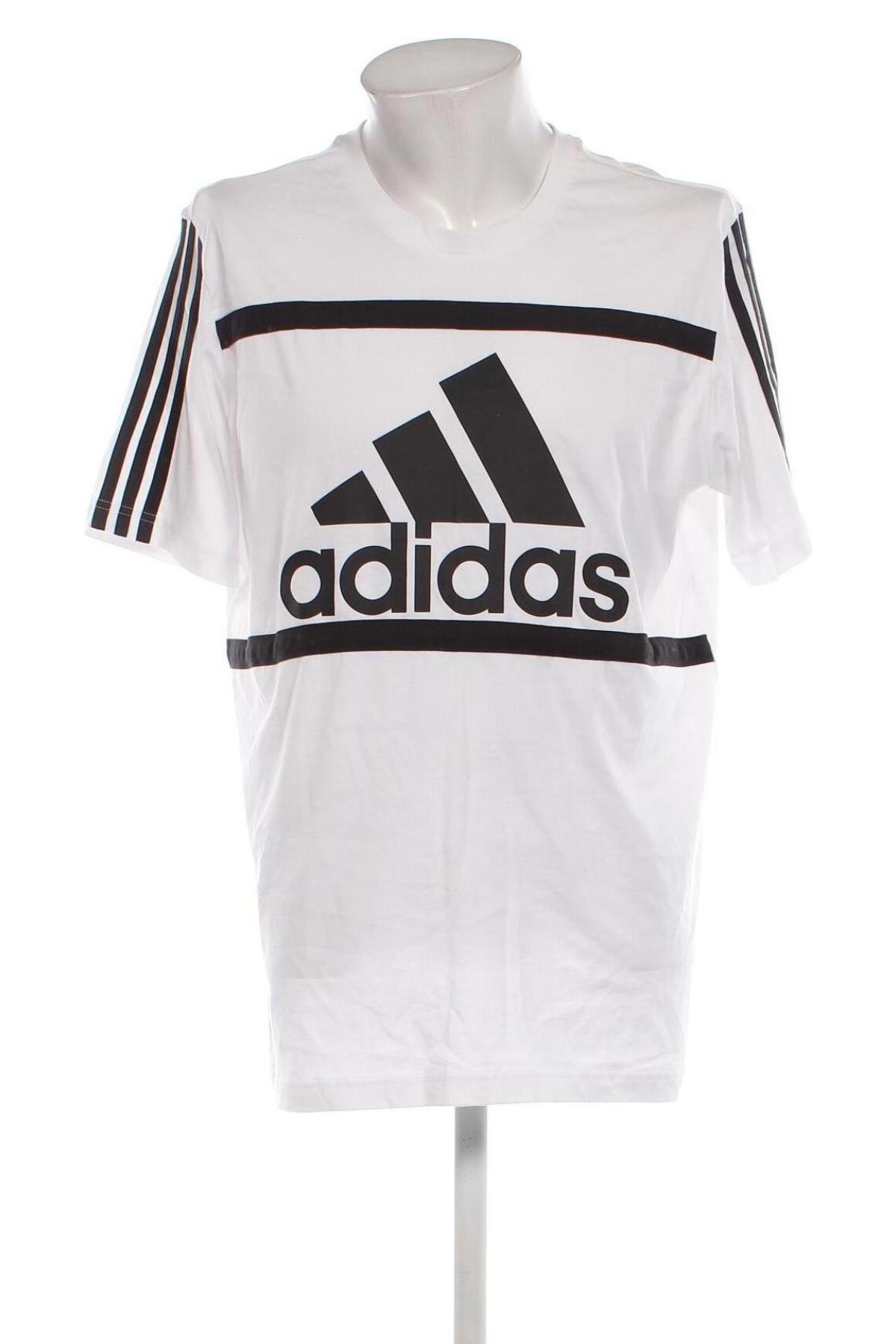 Tricou de bărbați Adidas, Mărime L, Culoare Alb, Preț 132,54 Lei