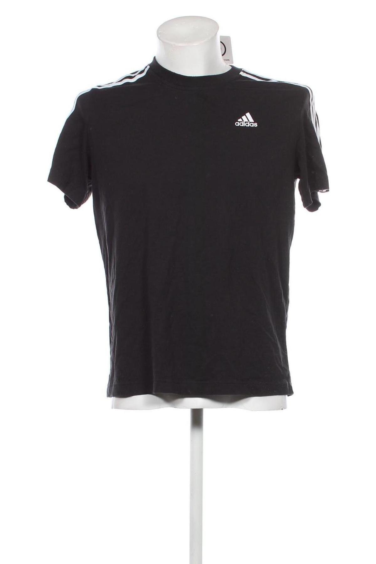 Herren T-Shirt Adidas, Größe L, Farbe Schwarz, Preis 18,79 €