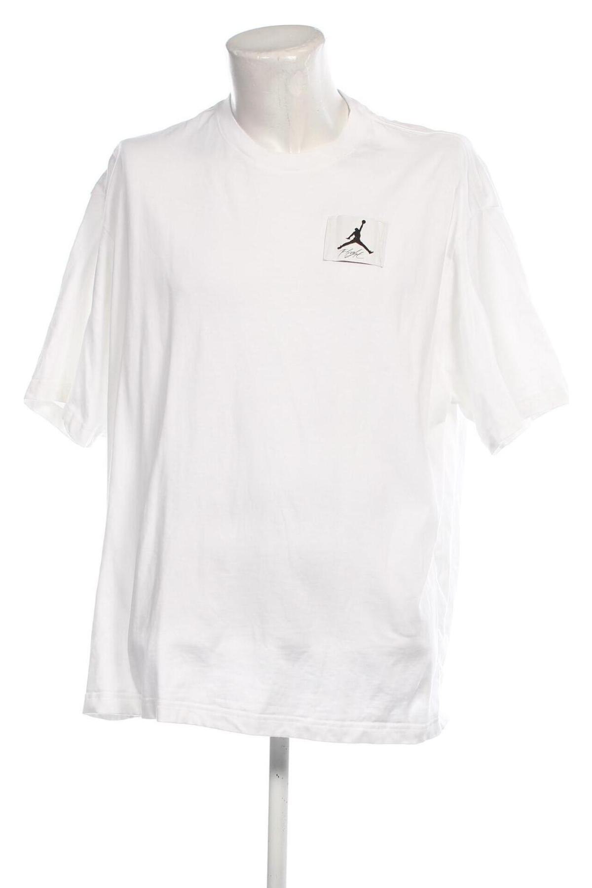 Мъжка тениска Air Jordan Nike, Размер XL, Цвят Бял, Цена 72,00 лв.