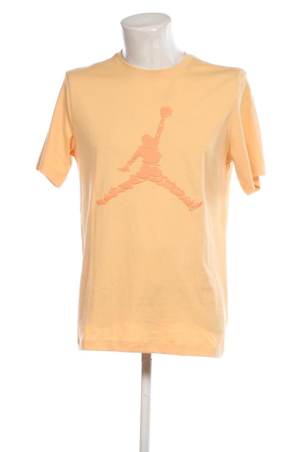 Herren T-Shirt Air Jordan Nike, Größe M, Farbe Gelb, Preis 37,11 €