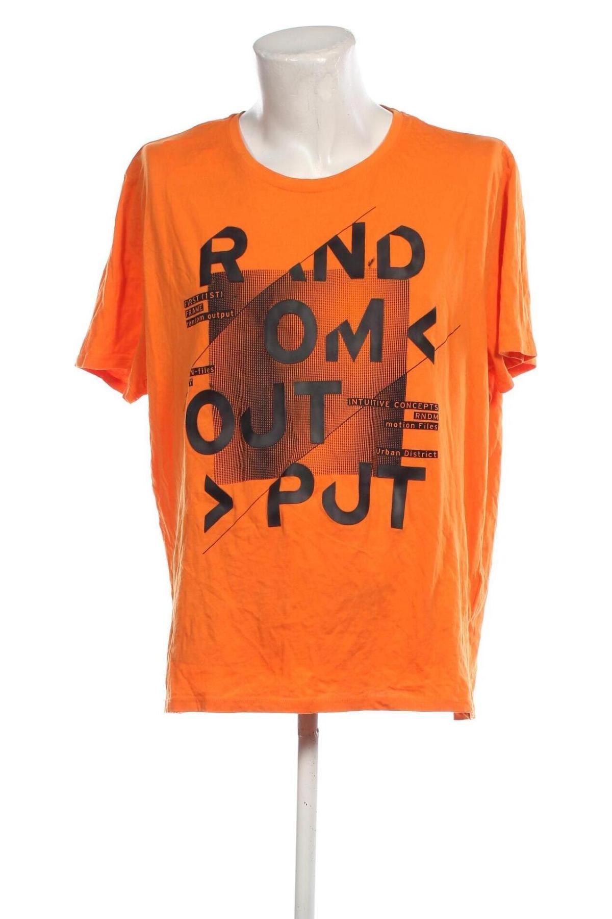 Мъжка тениска Angelo Litrico, Размер XXL, Цвят Оранжев, Цена 13,00 лв.