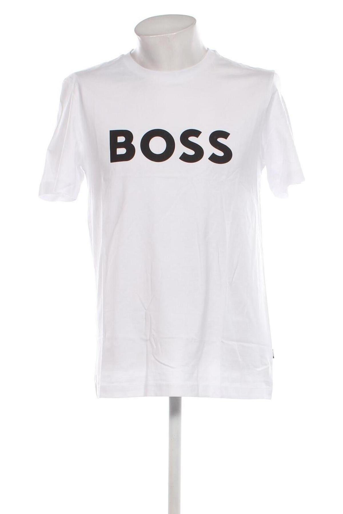 Ανδρικό t-shirt BOSS, Μέγεθος M, Χρώμα Λευκό, Τιμή 58,76 €