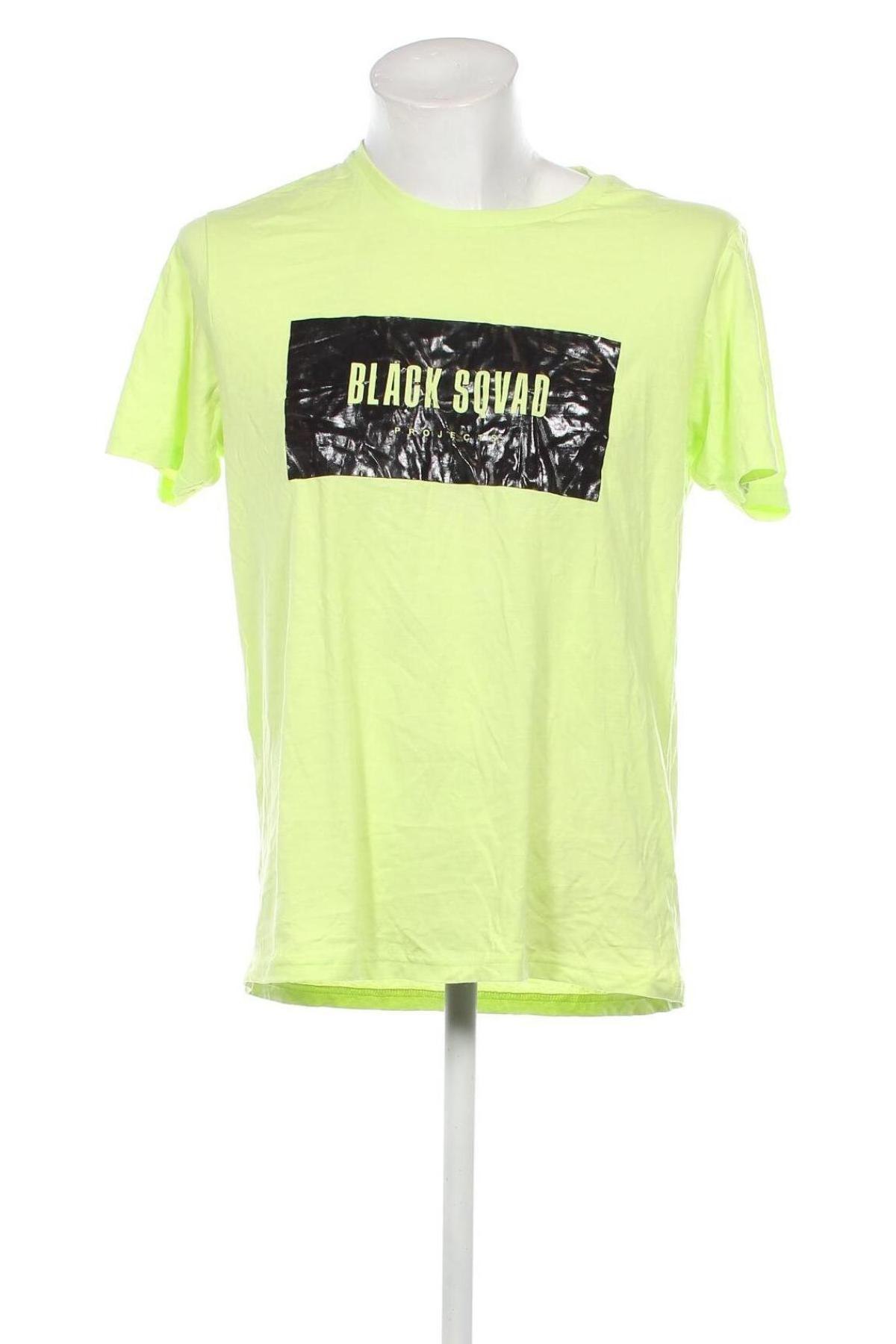 Ανδρικό t-shirt Black Squad, Μέγεθος L, Χρώμα Κίτρινο, Τιμή 8,04 €