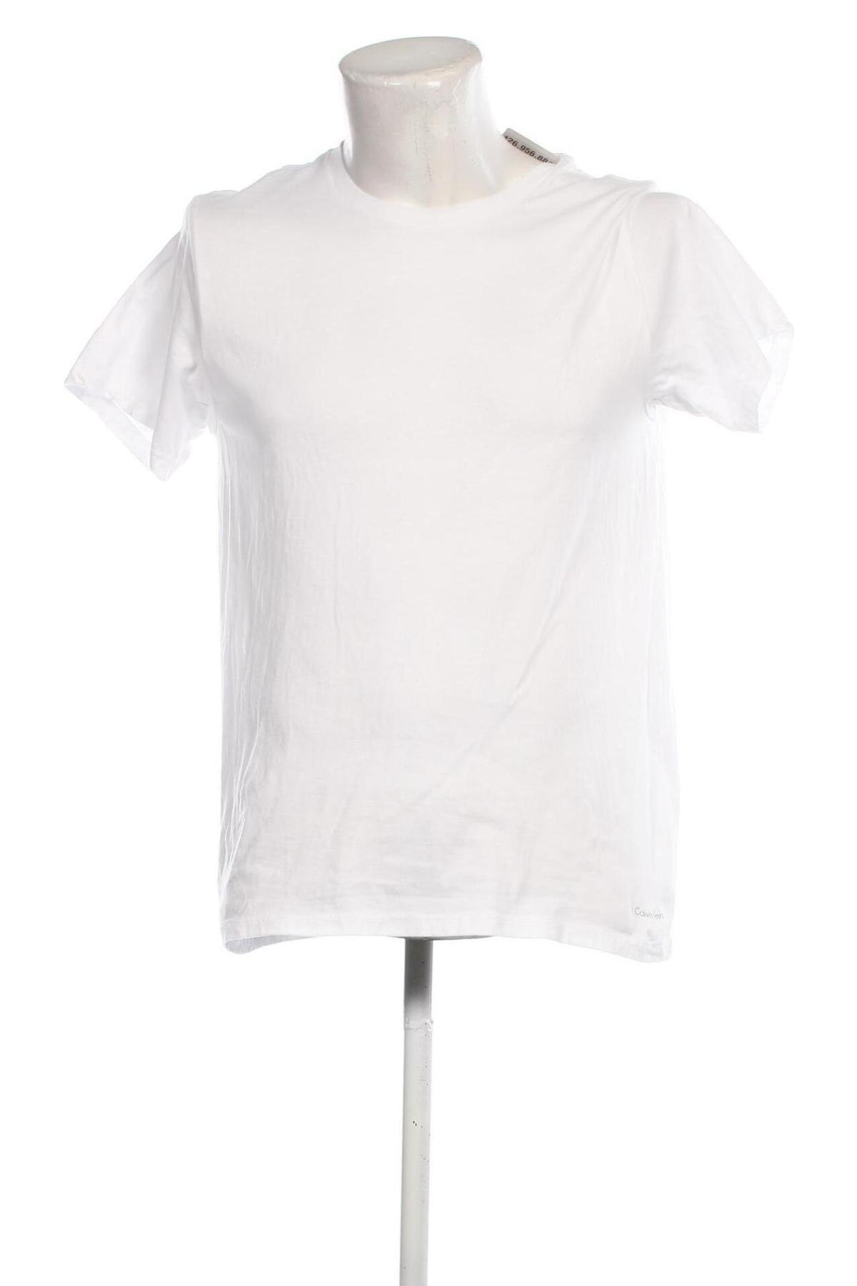 Мъжка тениска Calvin Klein, Размер M, Цвят Бял, Цена 77,00 лв.