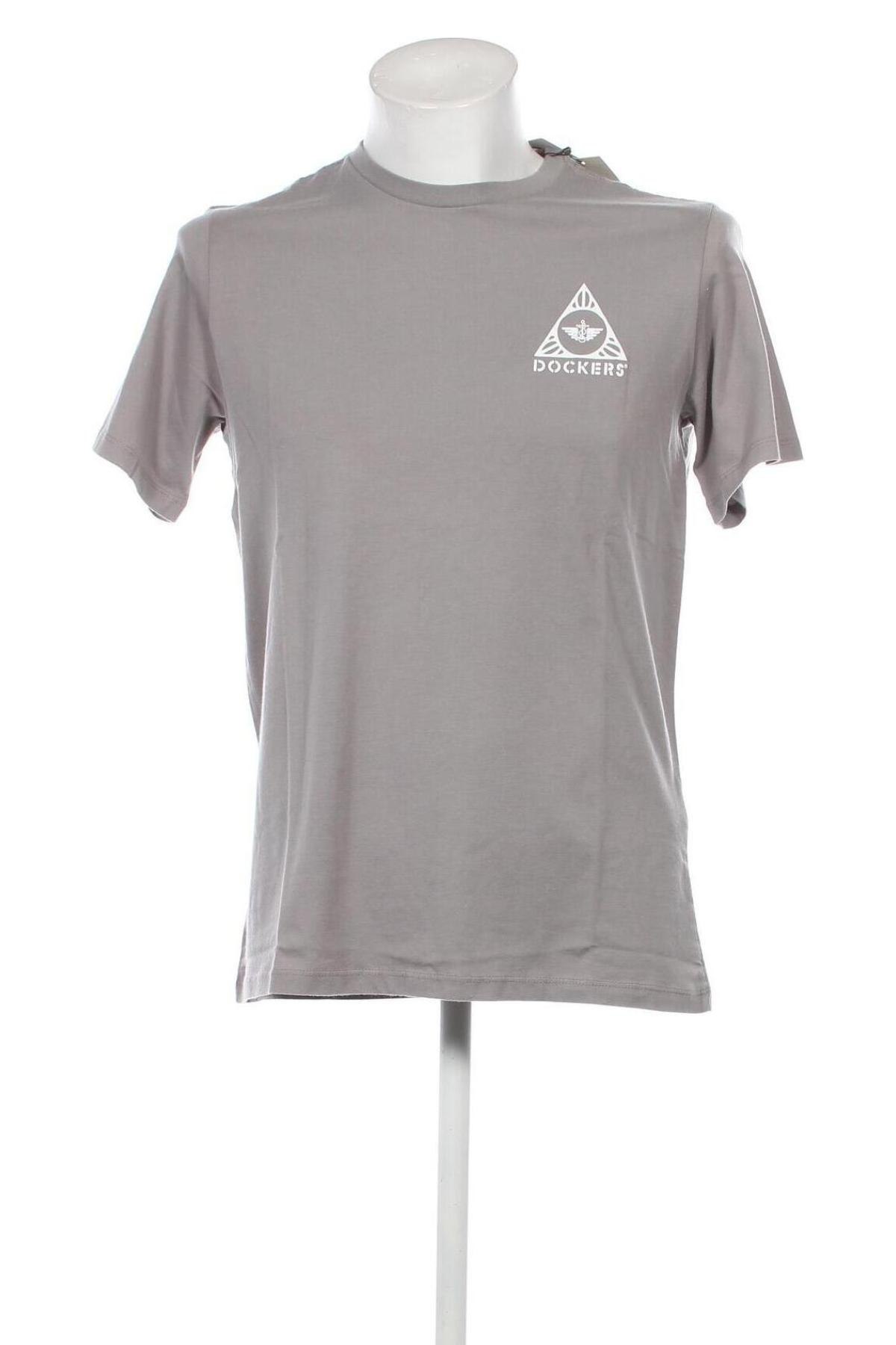 Ανδρικό t-shirt Dockers, Μέγεθος M, Χρώμα Γκρί, Τιμή 28,87 €