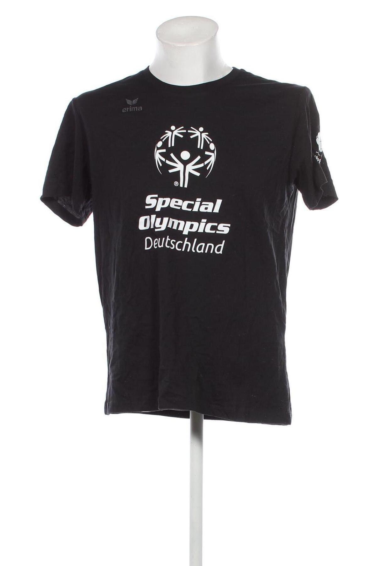 Ανδρικό t-shirt Erima, Μέγεθος L, Χρώμα Μαύρο, Τιμή 8,04 €