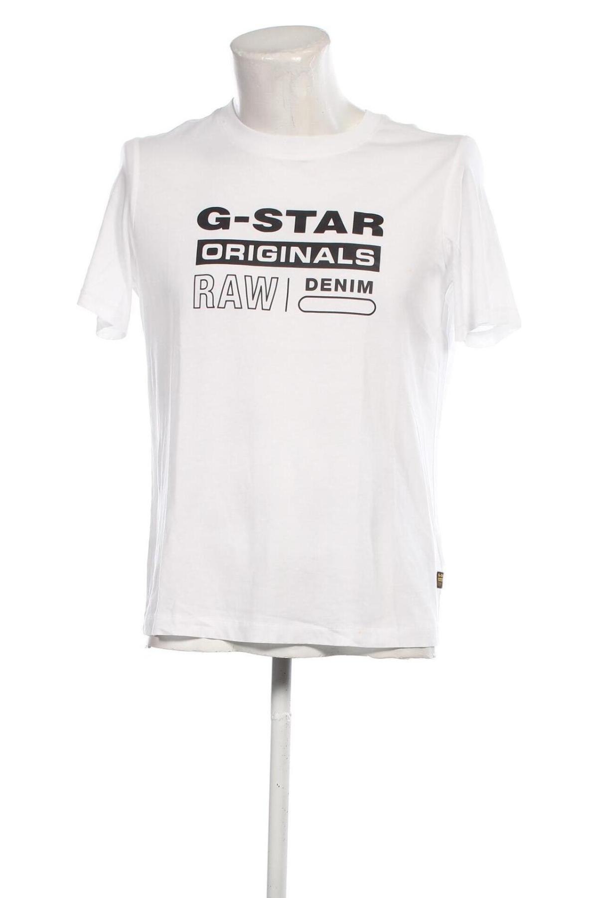 Ανδρικό t-shirt G-Star Raw, Μέγεθος L, Χρώμα Λευκό, Τιμή 29,90 €