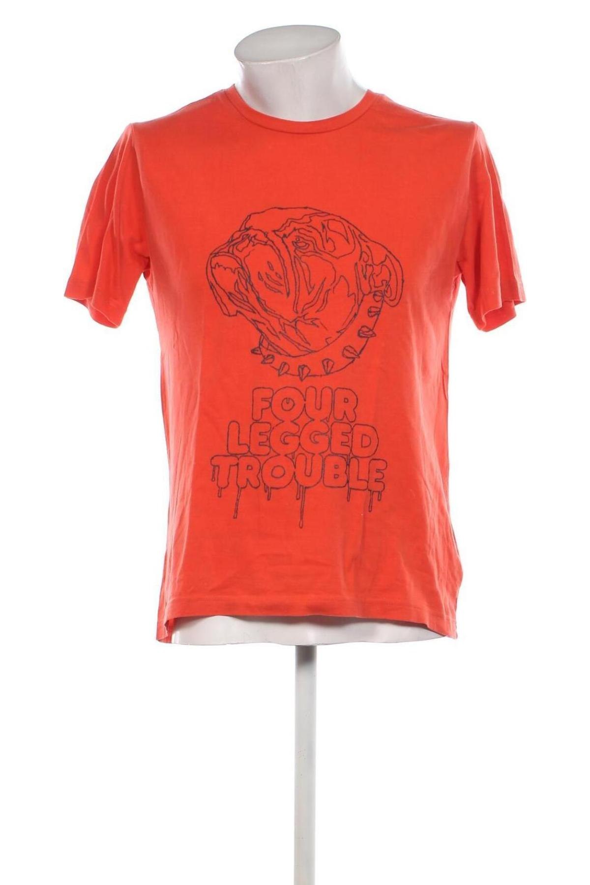Ανδρικό t-shirt H&M Divided, Μέγεθος L, Χρώμα Πορτοκαλί, Τιμή 6,67 €