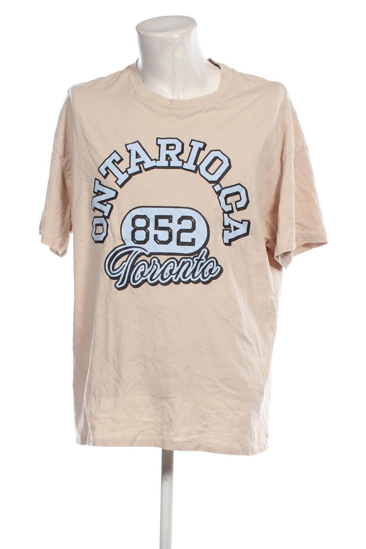 Herren T-Shirt H&M Divided, Größe XL, Farbe Ecru, Preis € 9,05