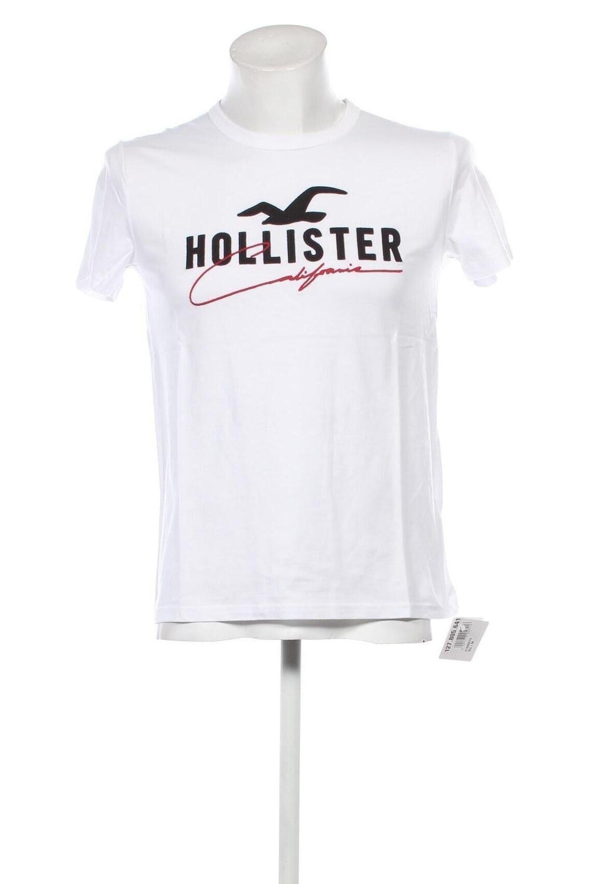 Tricou de bărbați Hollister, Mărime S, Culoare Alb, Preț 101,97 Lei