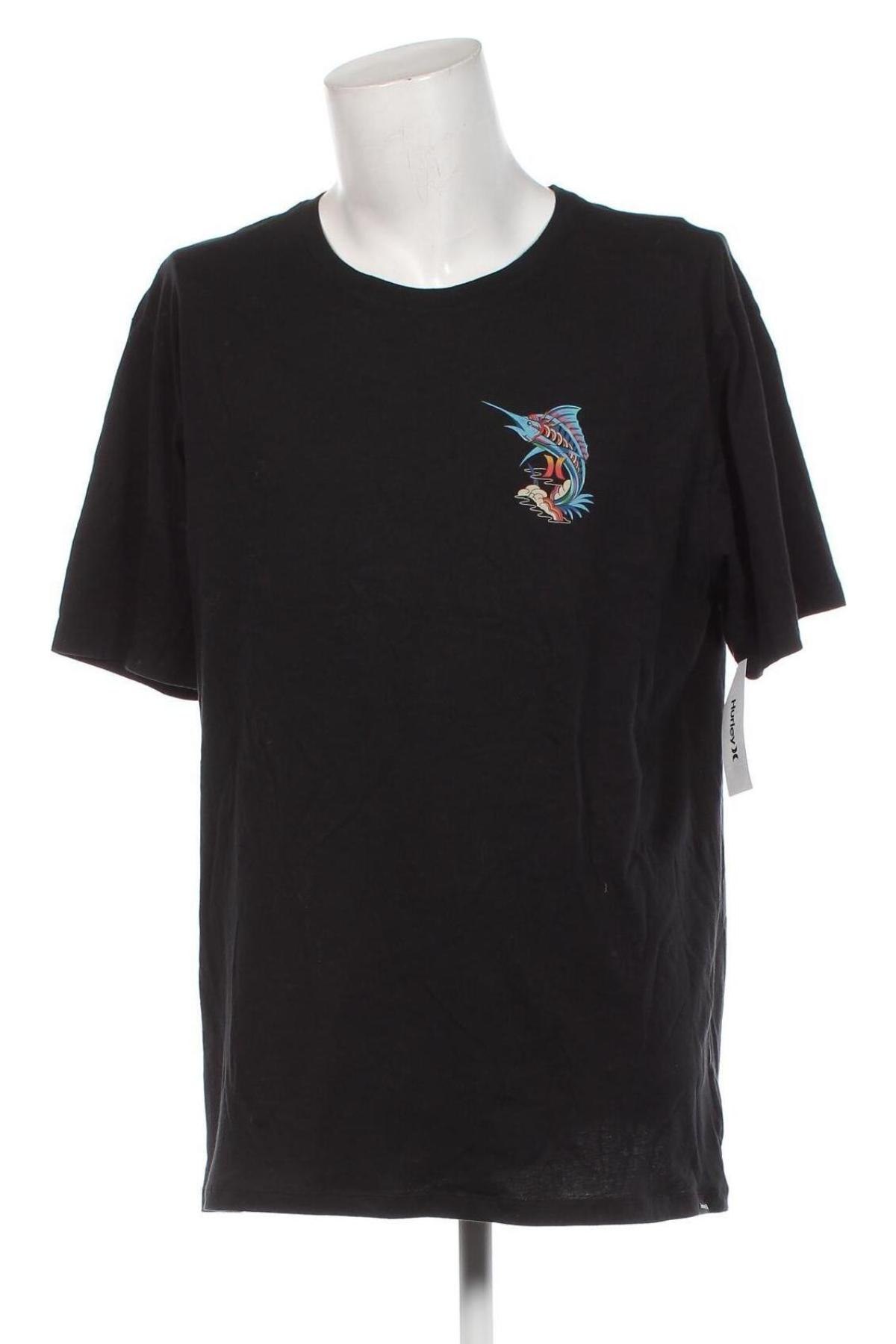 Ανδρικό t-shirt Hurley, Μέγεθος XL, Χρώμα Μαύρο, Τιμή 28,87 €