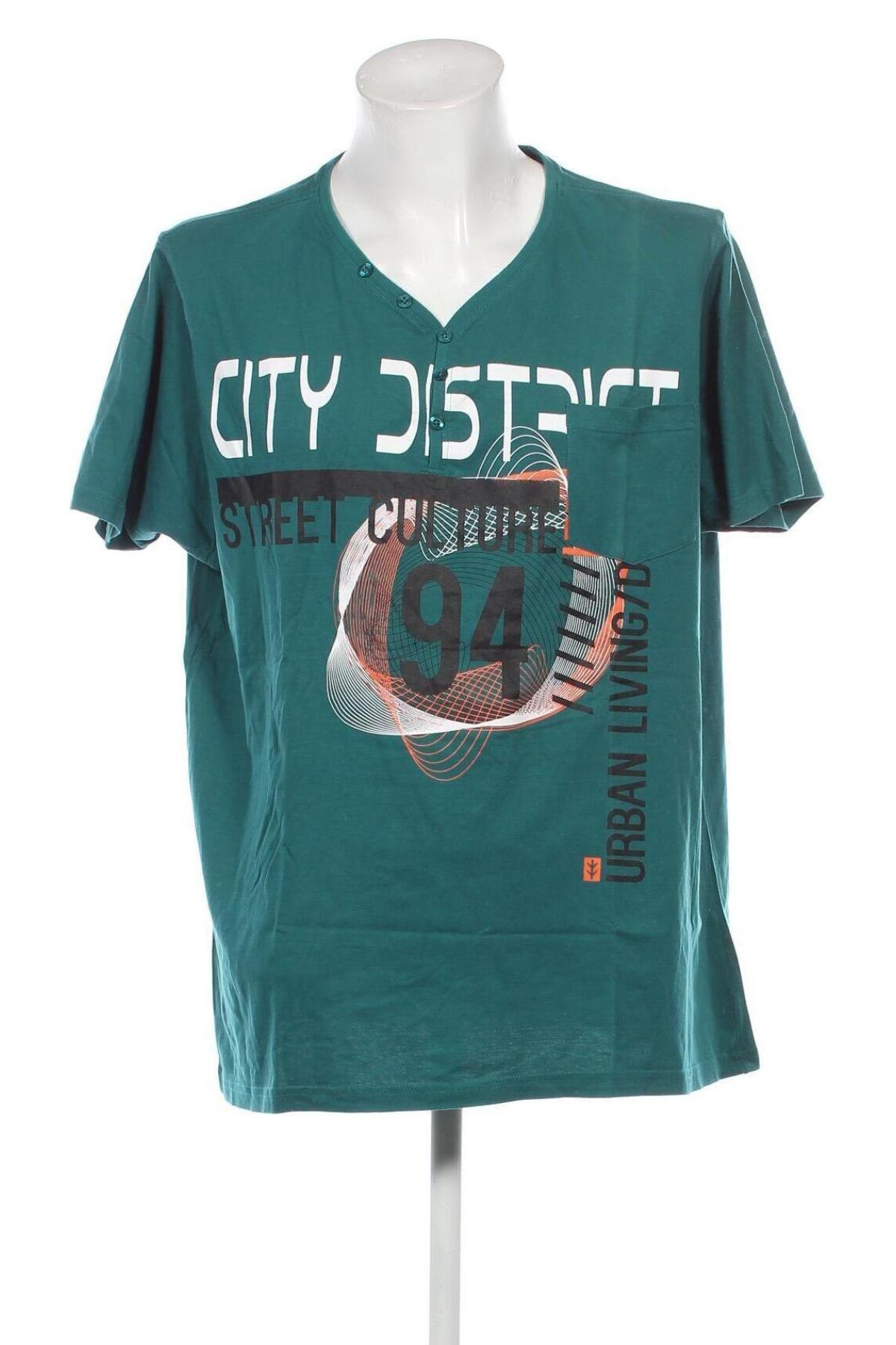 Herren T-Shirt Identic, Größe 3XL, Farbe Grün, Preis € 9,05