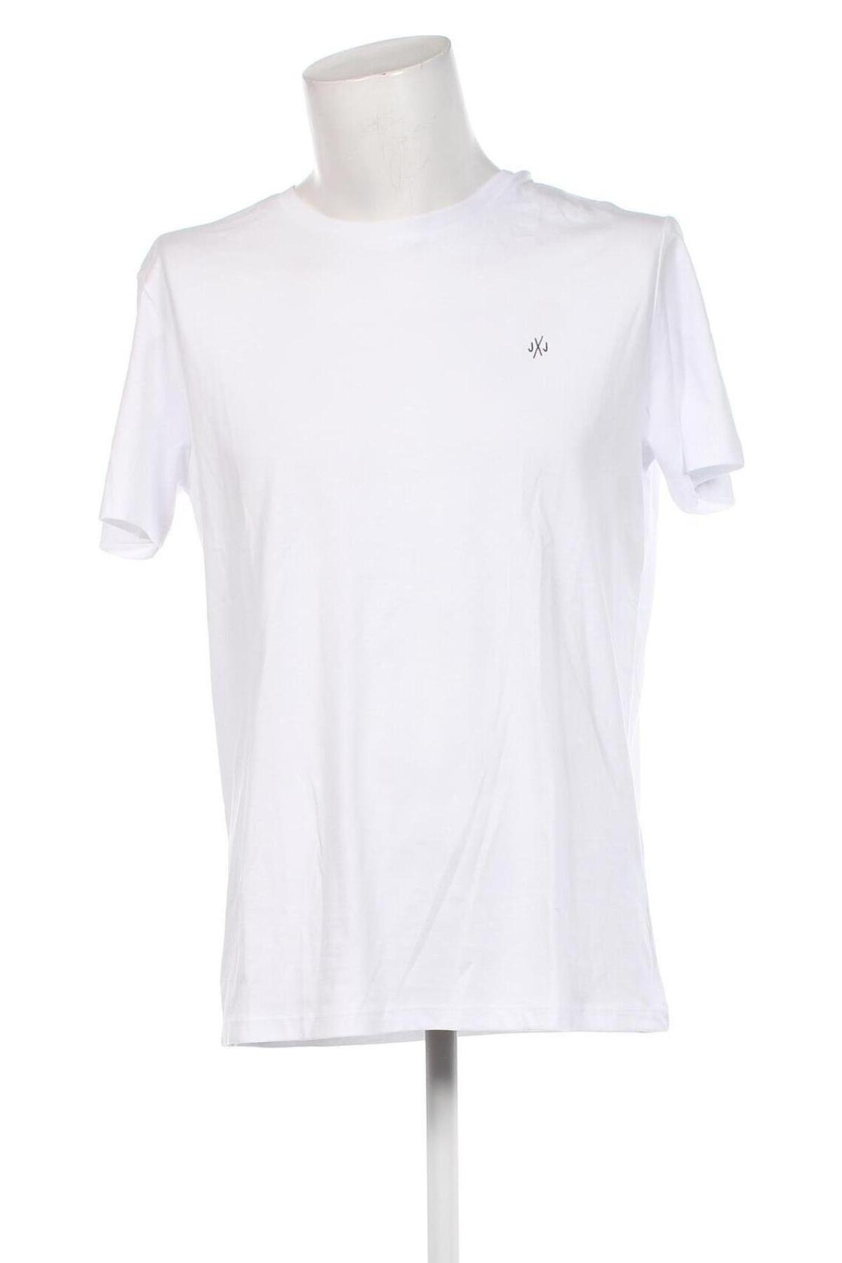 Ανδρικό t-shirt Jack & Jones, Μέγεθος L, Χρώμα Λευκό, Τιμή 16,24 €
