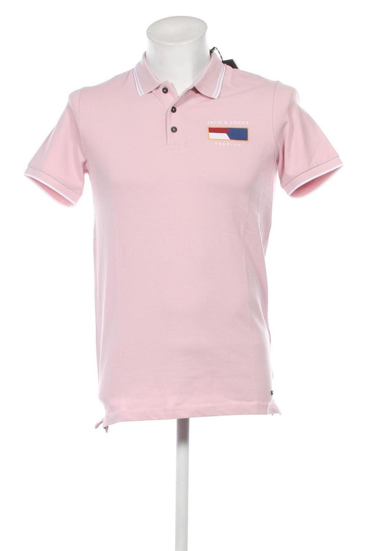 Herren T-Shirt Jack & Jones PREMIUM, Größe S, Farbe Rosa, Preis 7,99 €