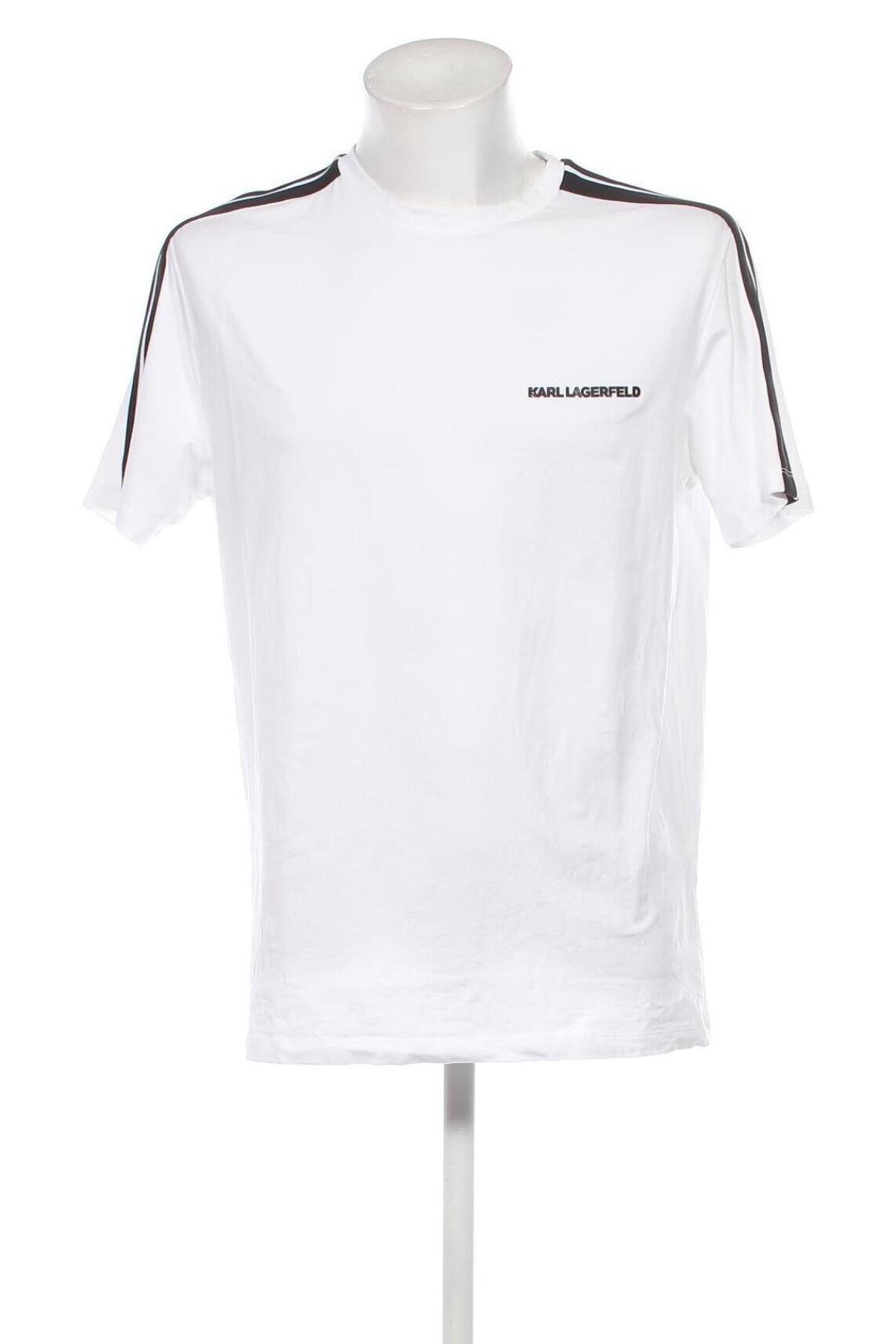 Męski T-shirt Karl Lagerfeld, Rozmiar XL, Kolor Biały, Cena 303,86 zł