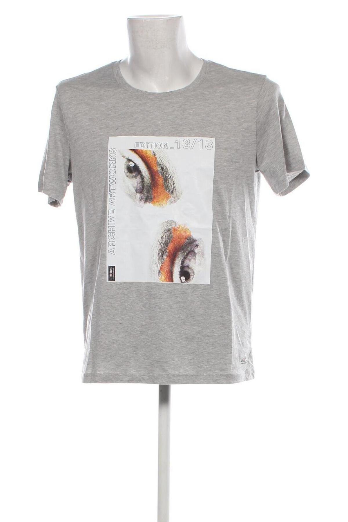 Ανδρικό t-shirt LOOKS by Wolfgang Joop, Μέγεθος M, Χρώμα Γκρί, Τιμή 27,43 €