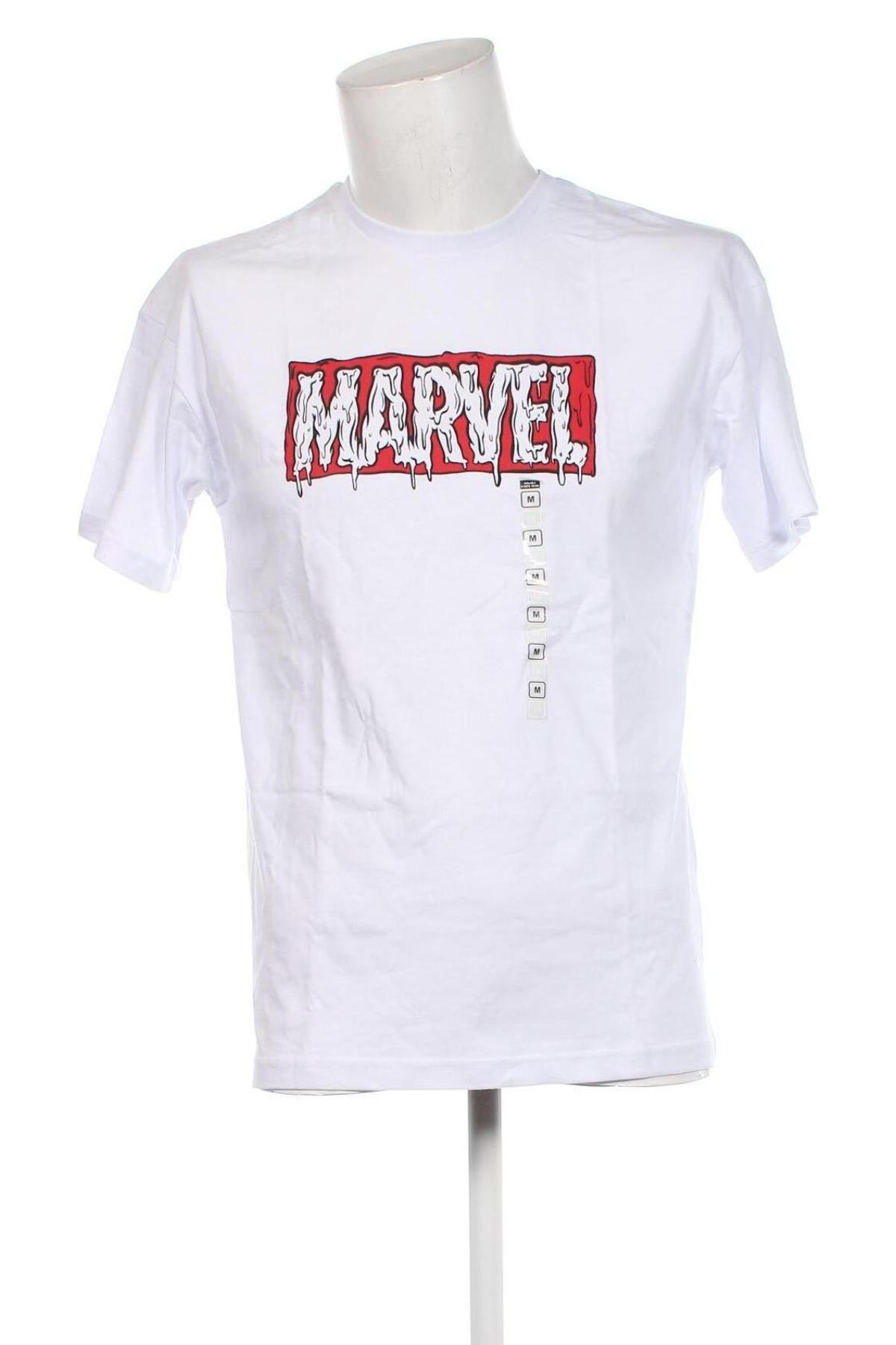 Мъжка тениска Marvel, Размер M, Цвят Бял, Цена 18,60 лв.